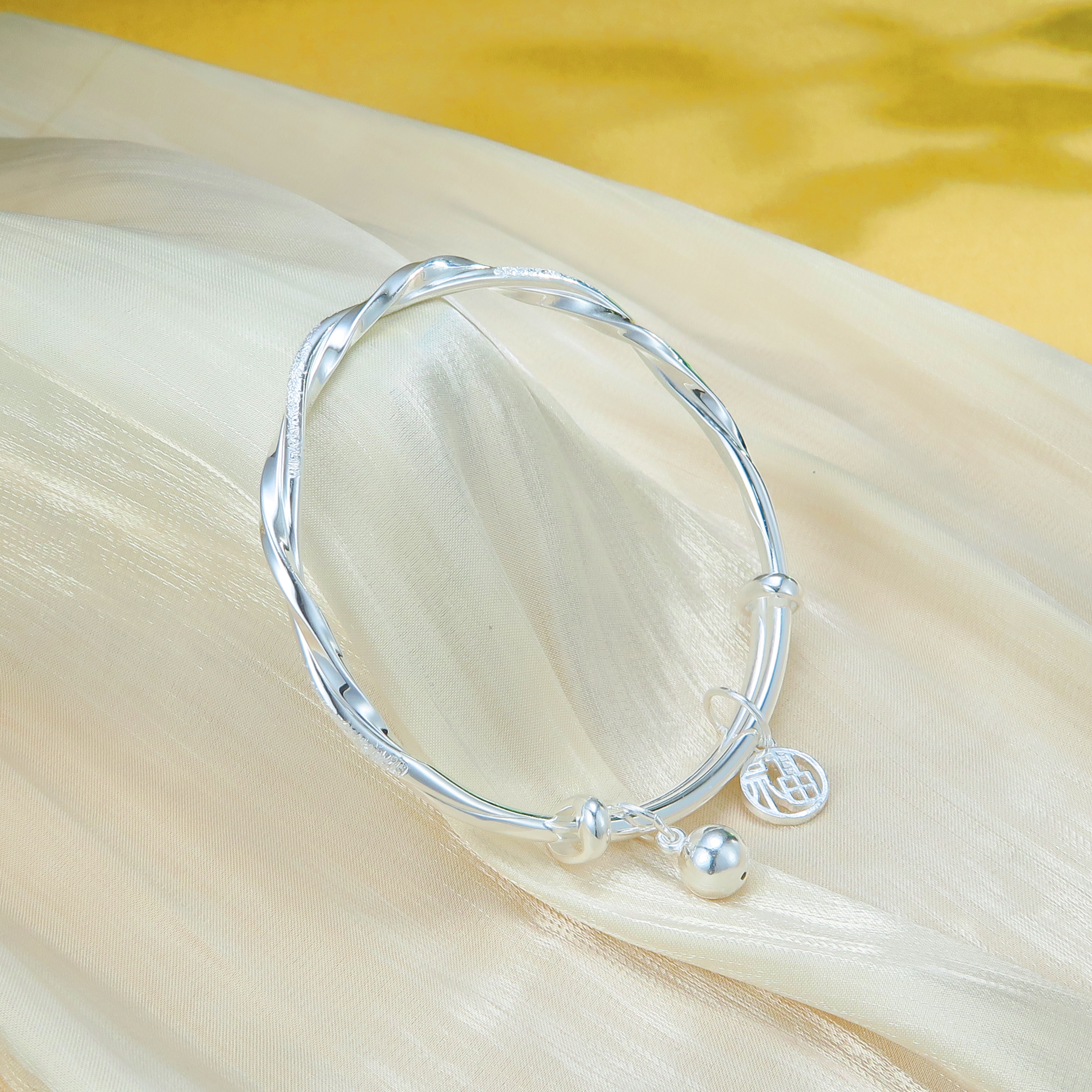  NO.ZH409  999純銀手鐲 18.8g   