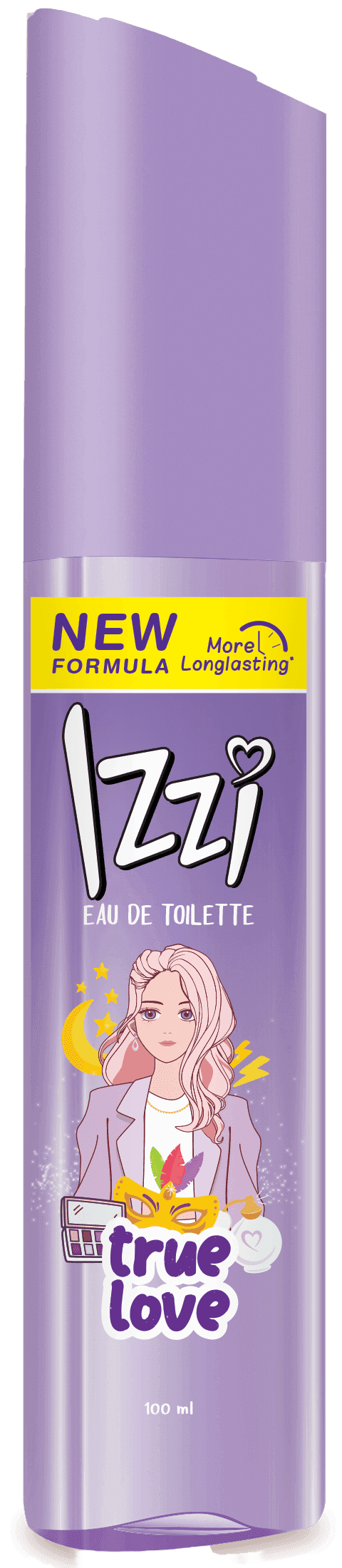 True Love Izzi Body Mist / Serum Spray pewangi badan 100ml -  PURPLE