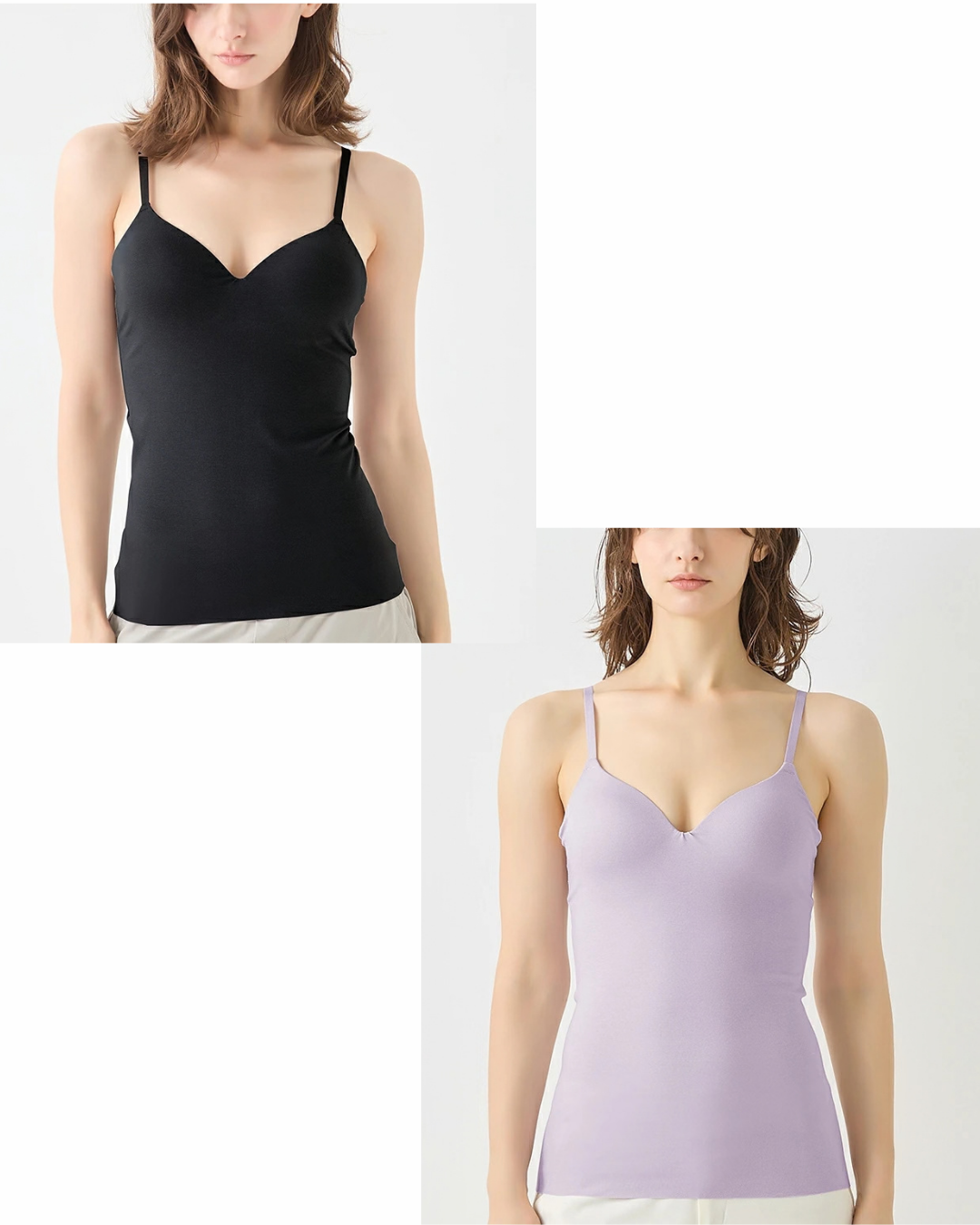日本代購【 日本直送 Gunze | KIREILABO Fitte 混有機棉 系列 無鋼圈 吊帶 內衣 附胸墊 | non wire bra inner wear | KB3057 】 ﻿