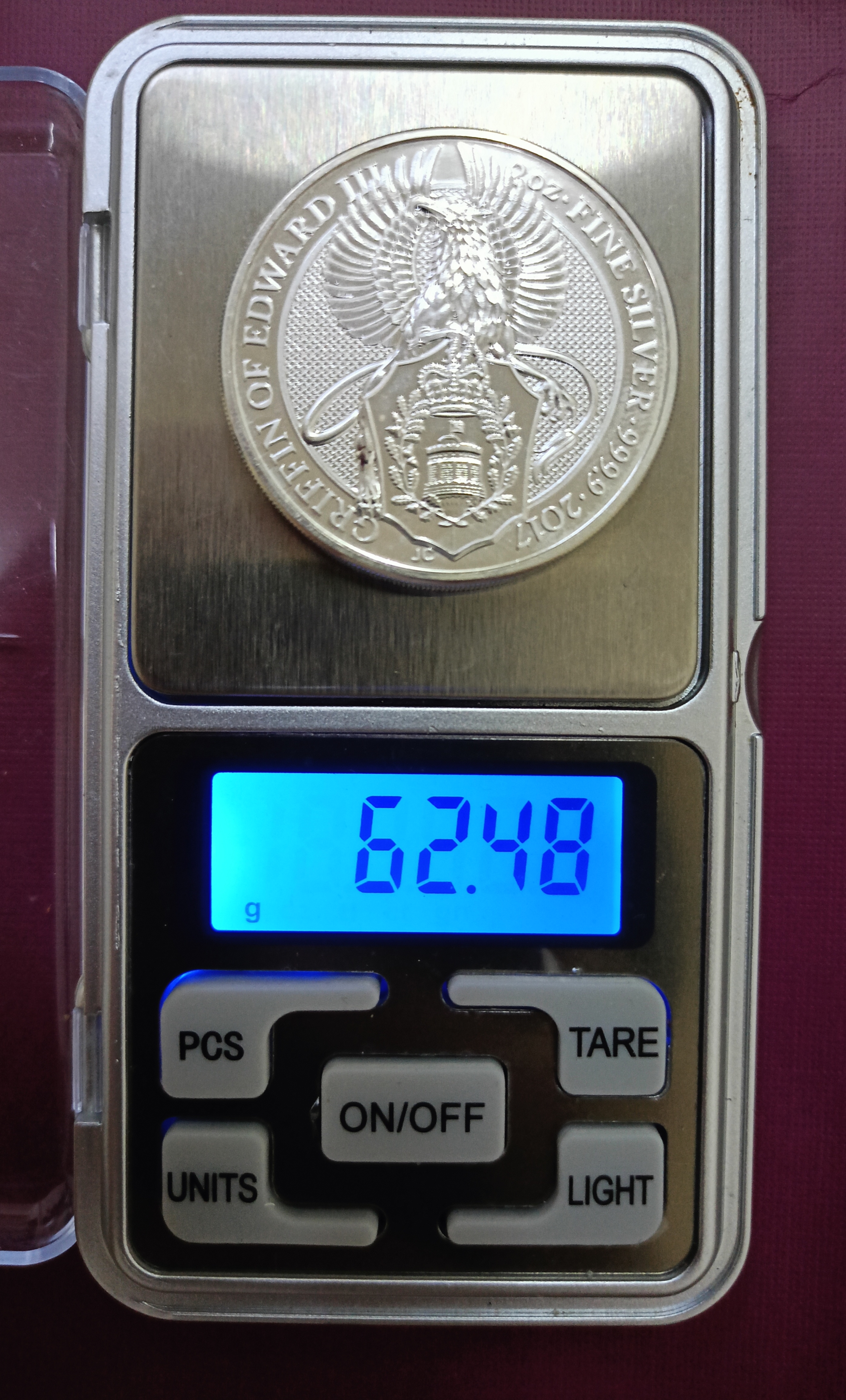 [2oz 9999] Griffin of Edward III 9999 Silver Coin 2oz