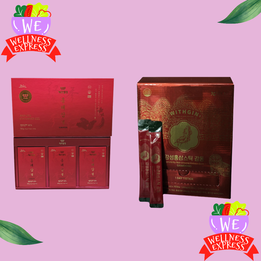 紅海參精華+高麗參精華套裝/Red sea cucumber & Red Ginseng Exact Set