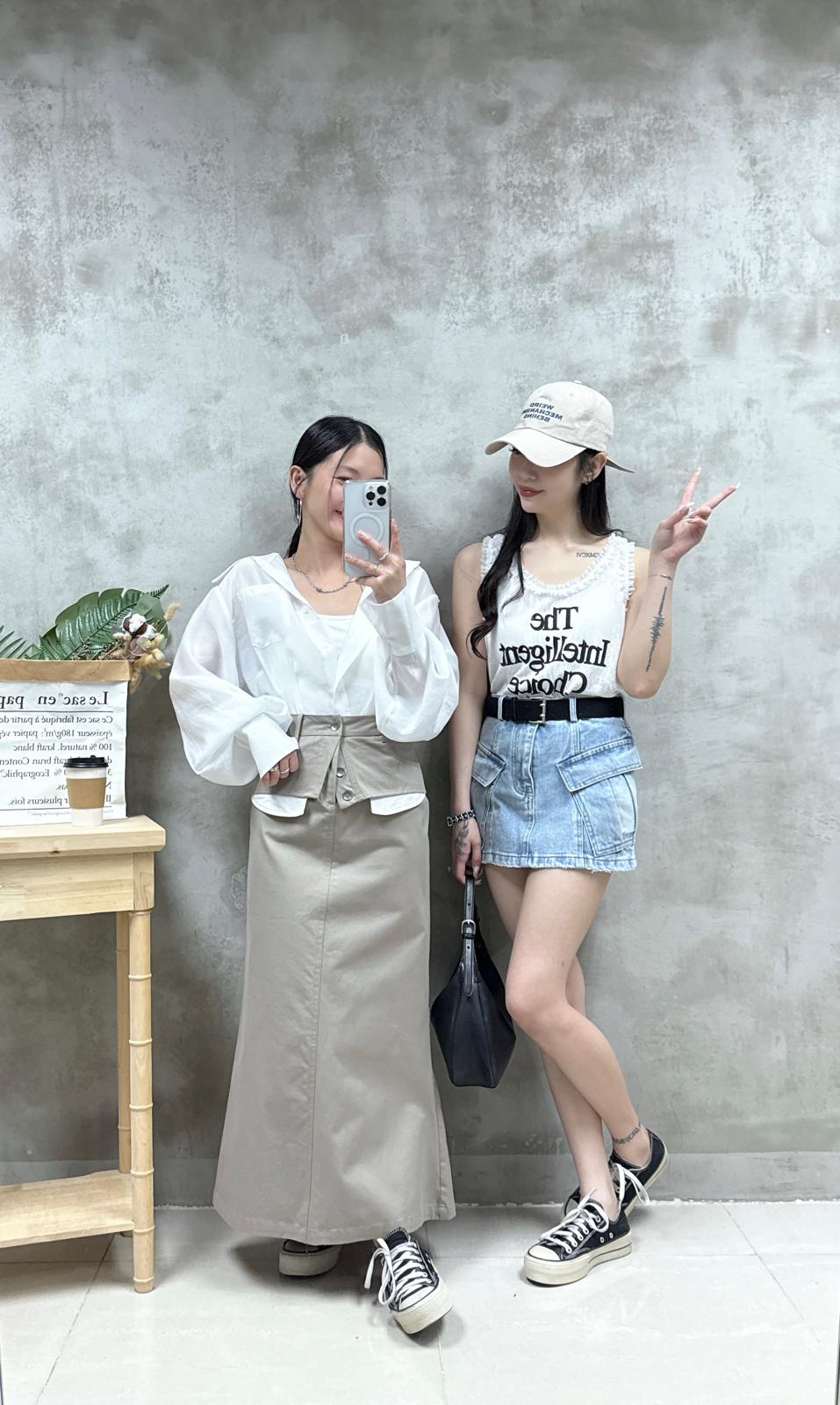 E17 喱士ruffle 邊背心