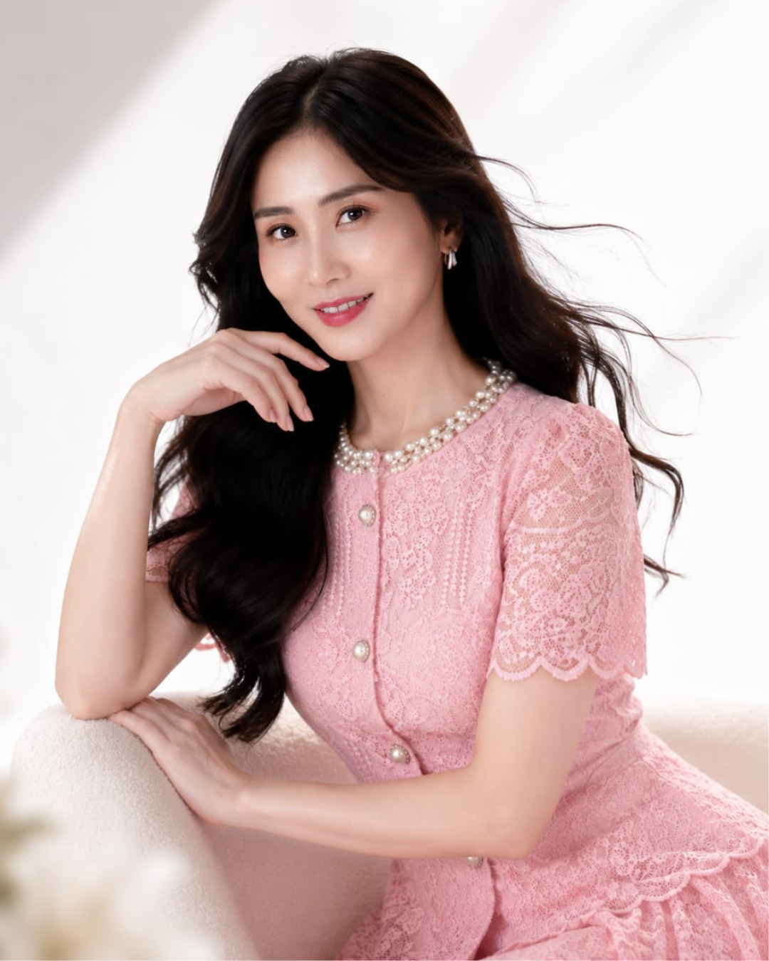5126 Valentina Pearl with 2 Colour Lacey Set Wear