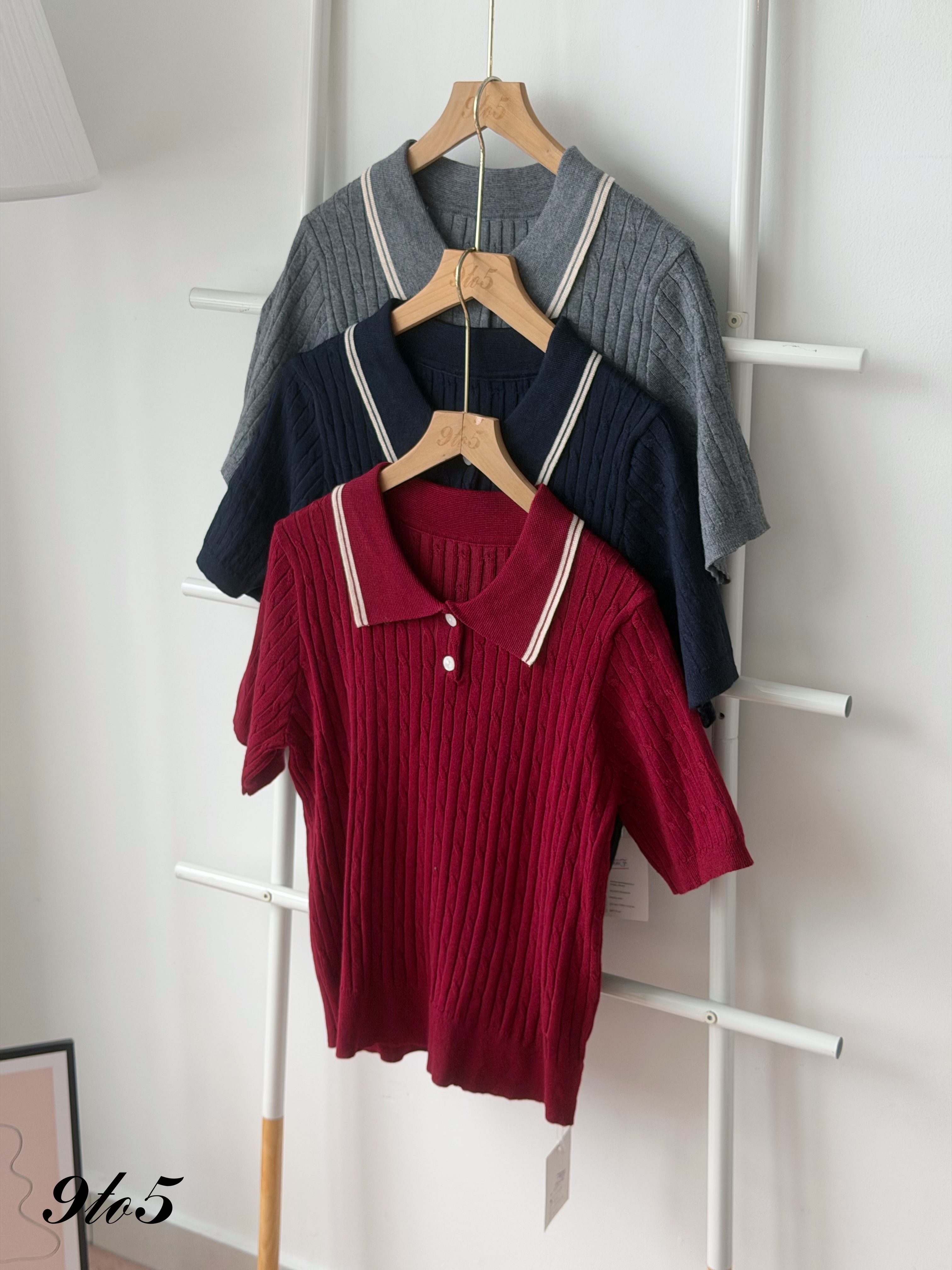 T4500 Knit Polo Top - 3 Colors 