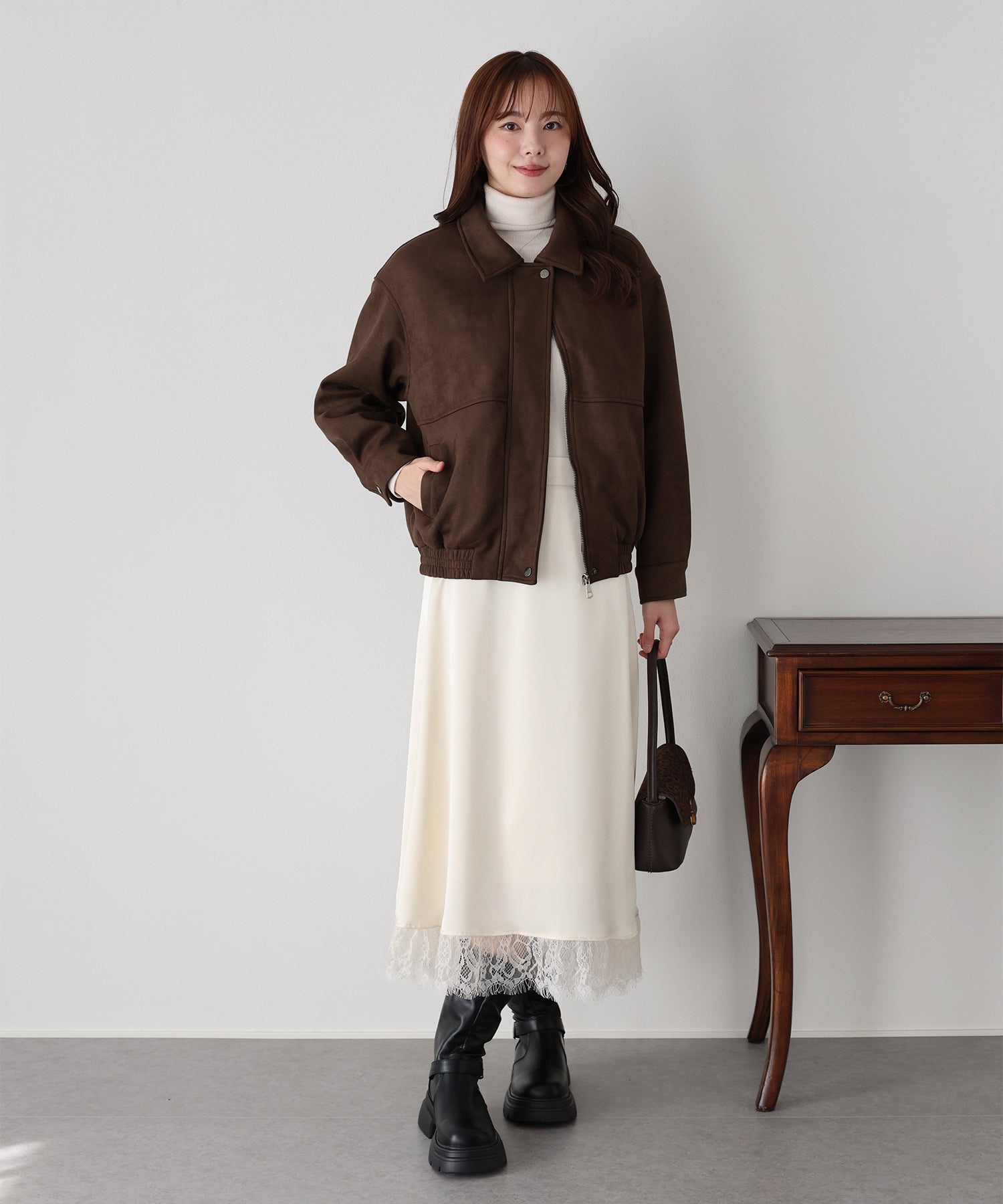 限量現貨<JP> 今季必備！復古麂皮質感外套* 2色入