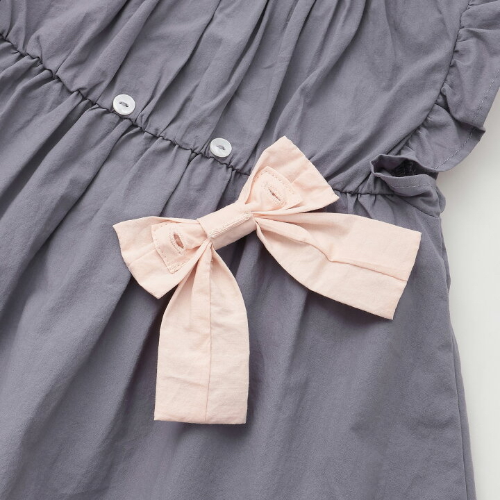 🇯🇵預訂 日本直送🇯🇵 Petit Main 三色草莓刺繡緞帶褶皺束腰上衣