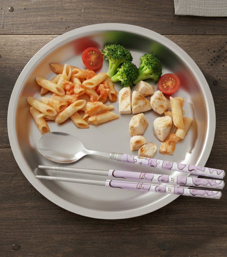 【預訂】韓國直送 Pokemon 寶可夢 百變怪 不鏽鋼餐具連收納盒3件套