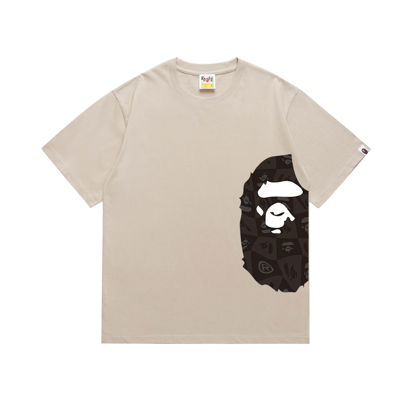 Bape Distortion Side Big Ape Head Tee