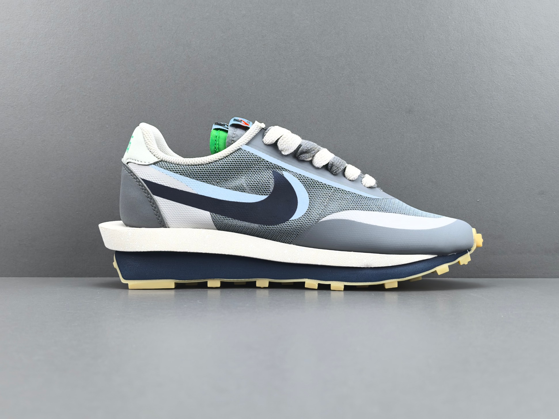 Nike LDWaffle x Sacai x CLOT "Kiss of Death 2" Cool Grey