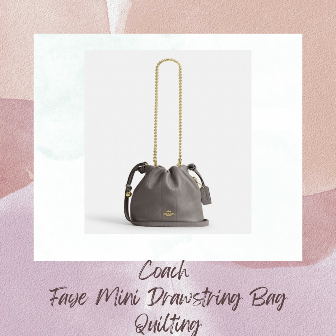 Coach Faye Mini Drawstring Bag Quilting (CDB69)