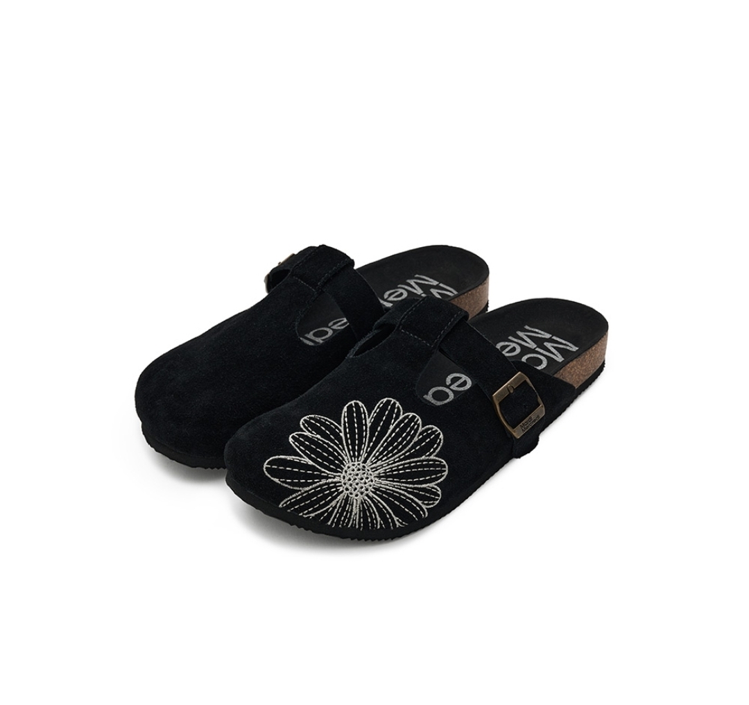 Mardi Mercredi Classique T-Strap Suede Mule 🌿