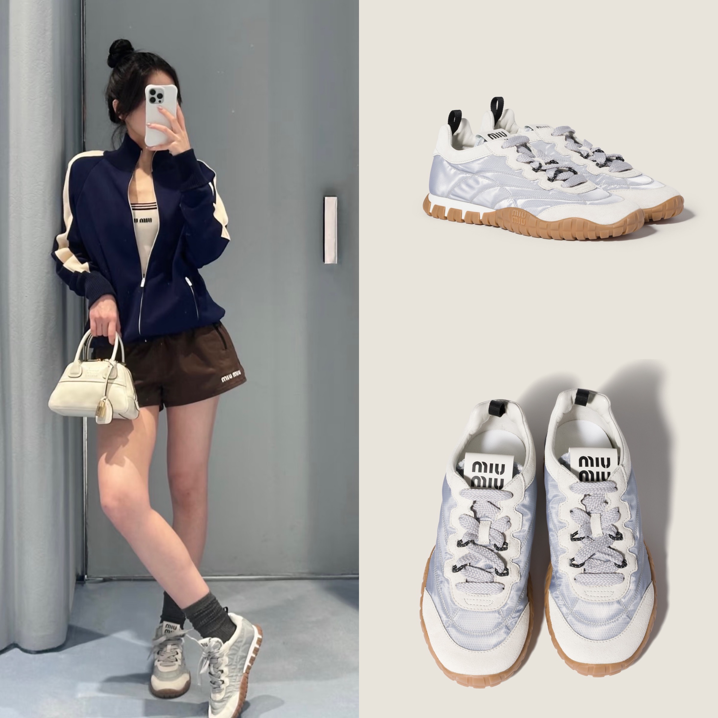 限時優惠✨色🆕訂貨🍒MIUMIU TYRE sneaker  🔖Size 35.5-39/40/41