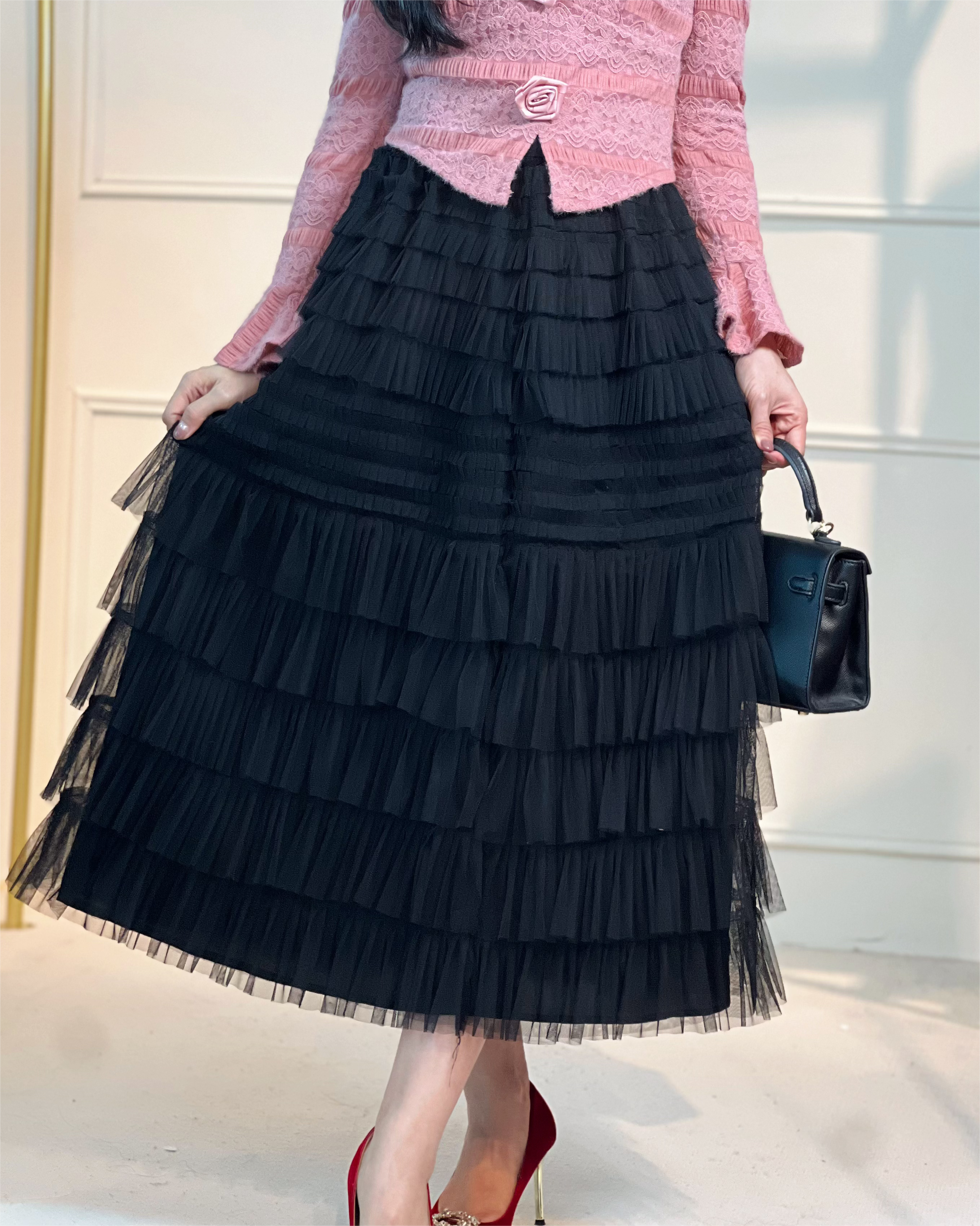 5077 Isabella Layered Tulle Skirt