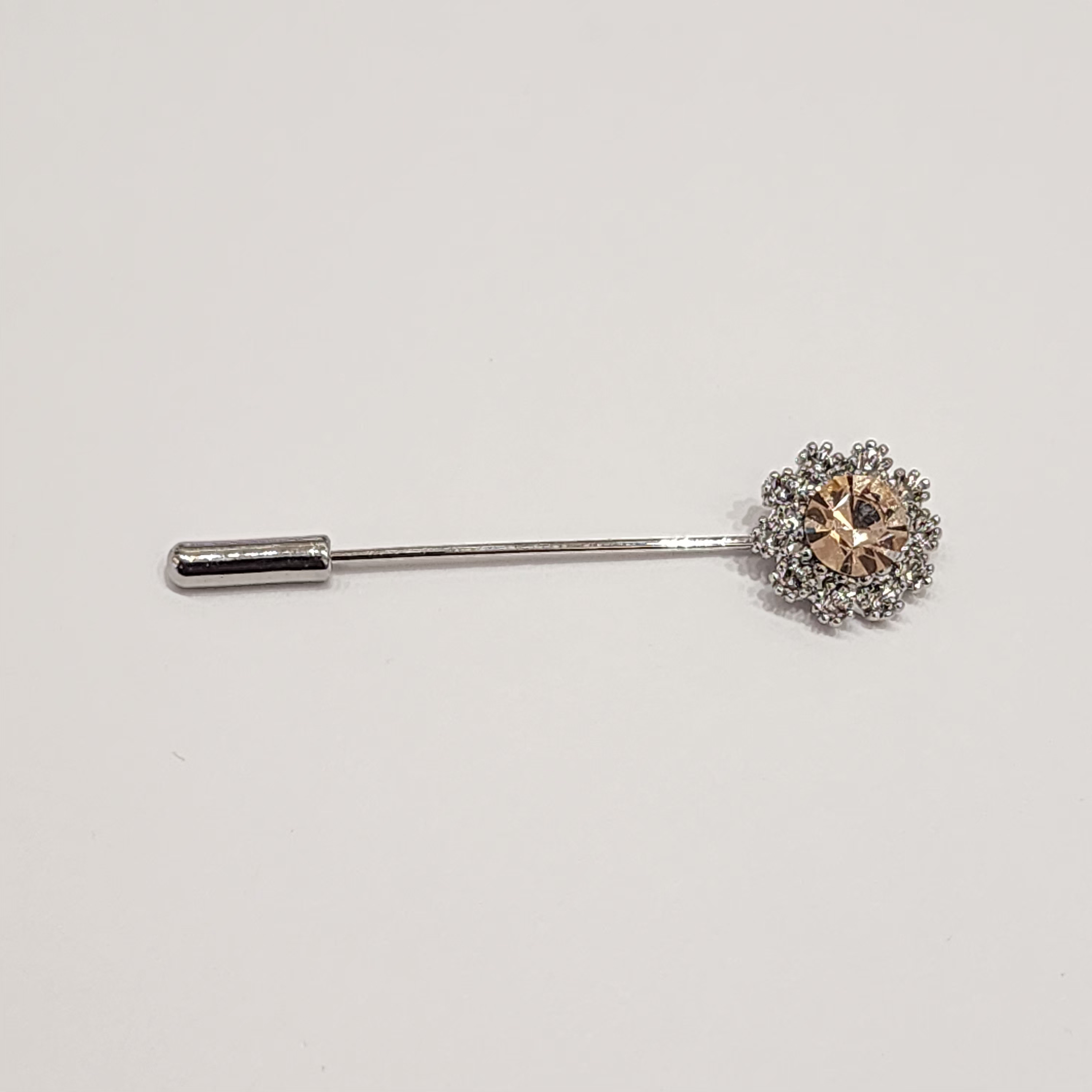 Swarovski Diamond In Flower Hijab Pin/Shawl Pin/Tudung Pin