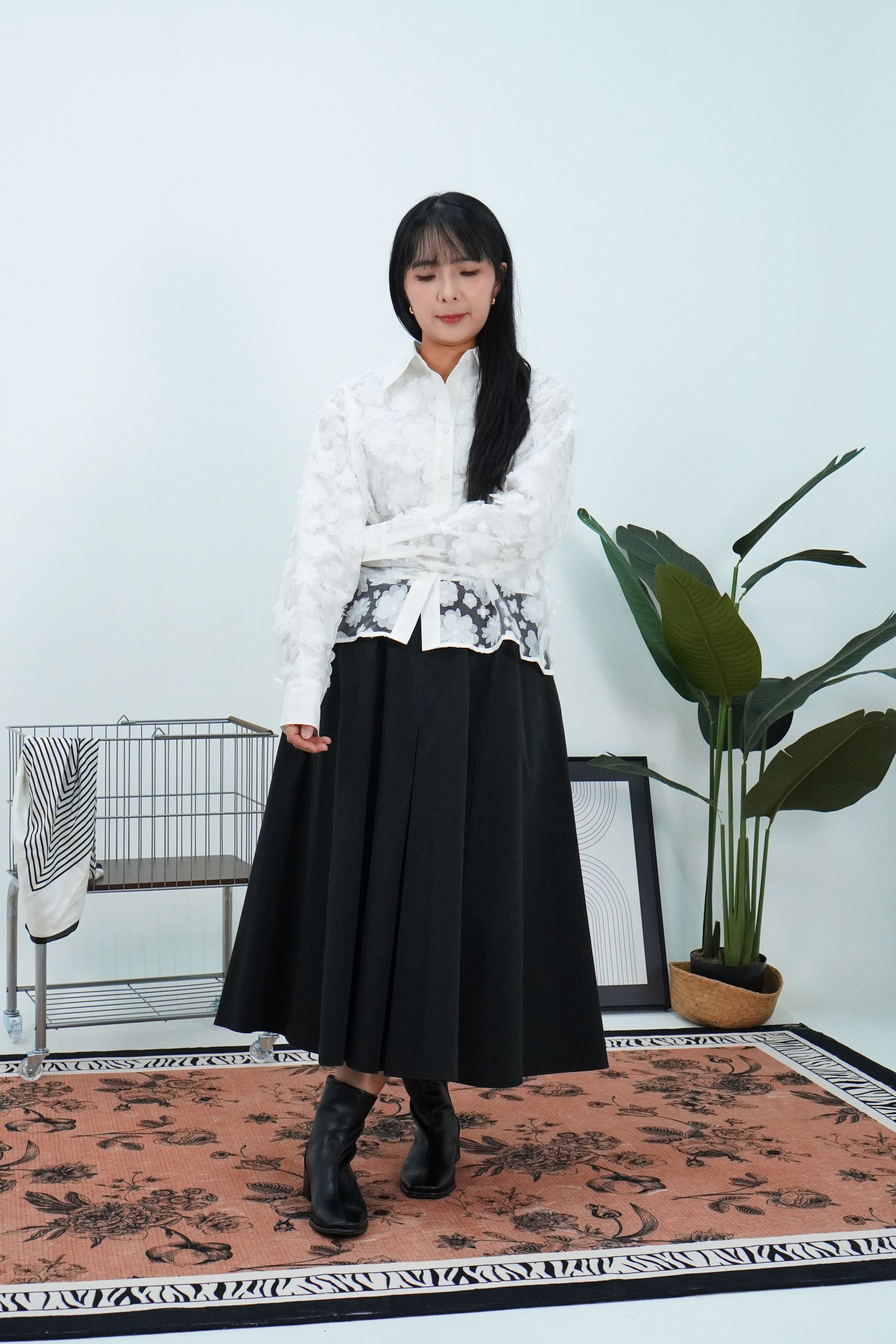 【设计师款】繁花似锦长袖上衣