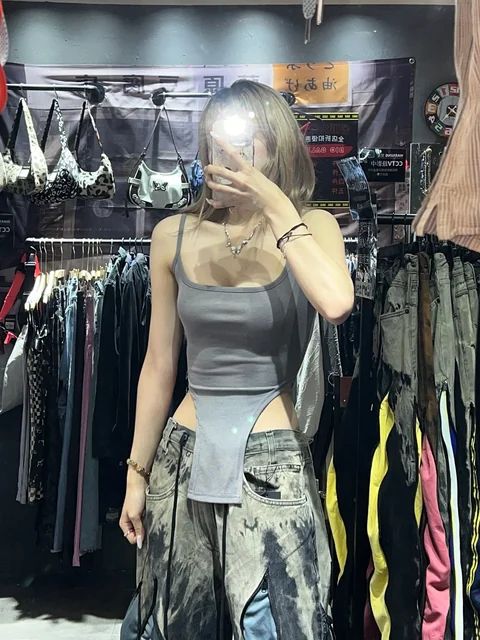 Black Vintage Top #0404