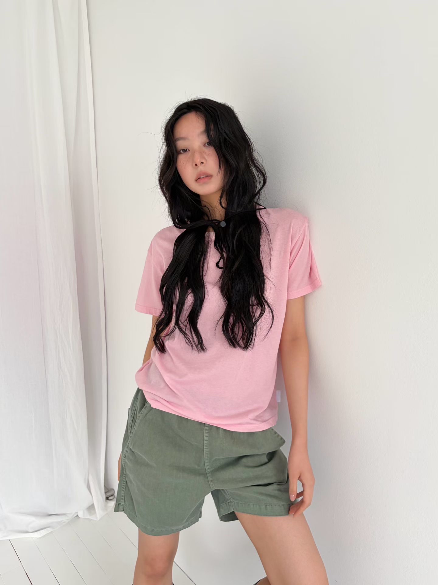 221397 洗水淨色Tee