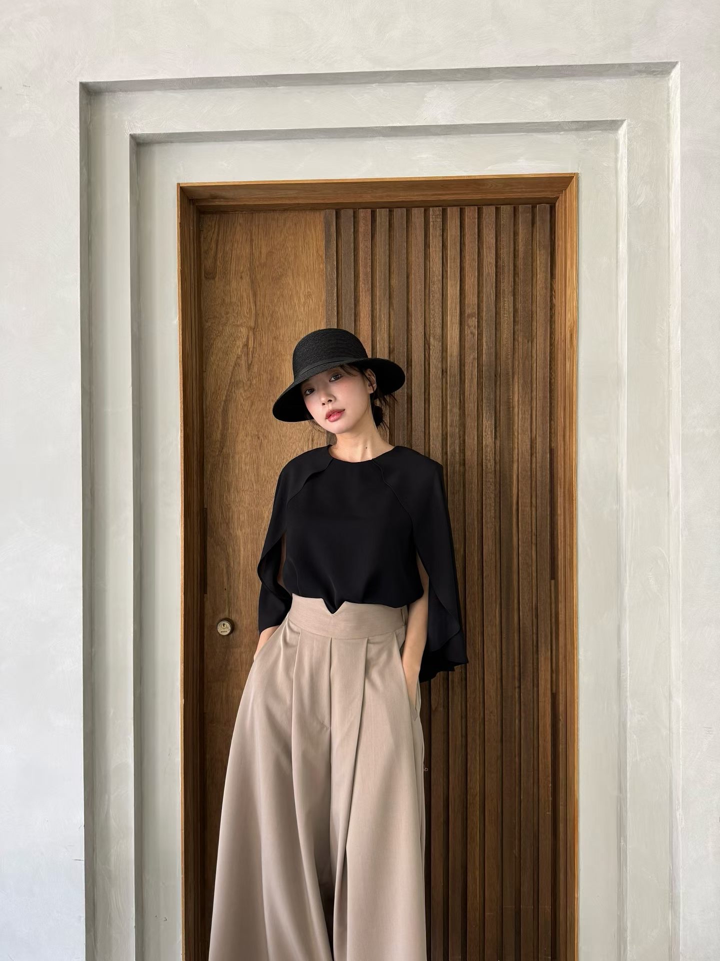 MG11_05 小V特色褲頭長褲 (3色)