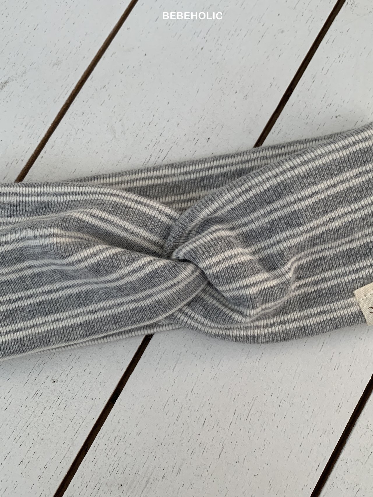 🌸預訂 韓國直送🌸🇰🇷BEBEHOLIC四色標籤條紋扭結髮帶