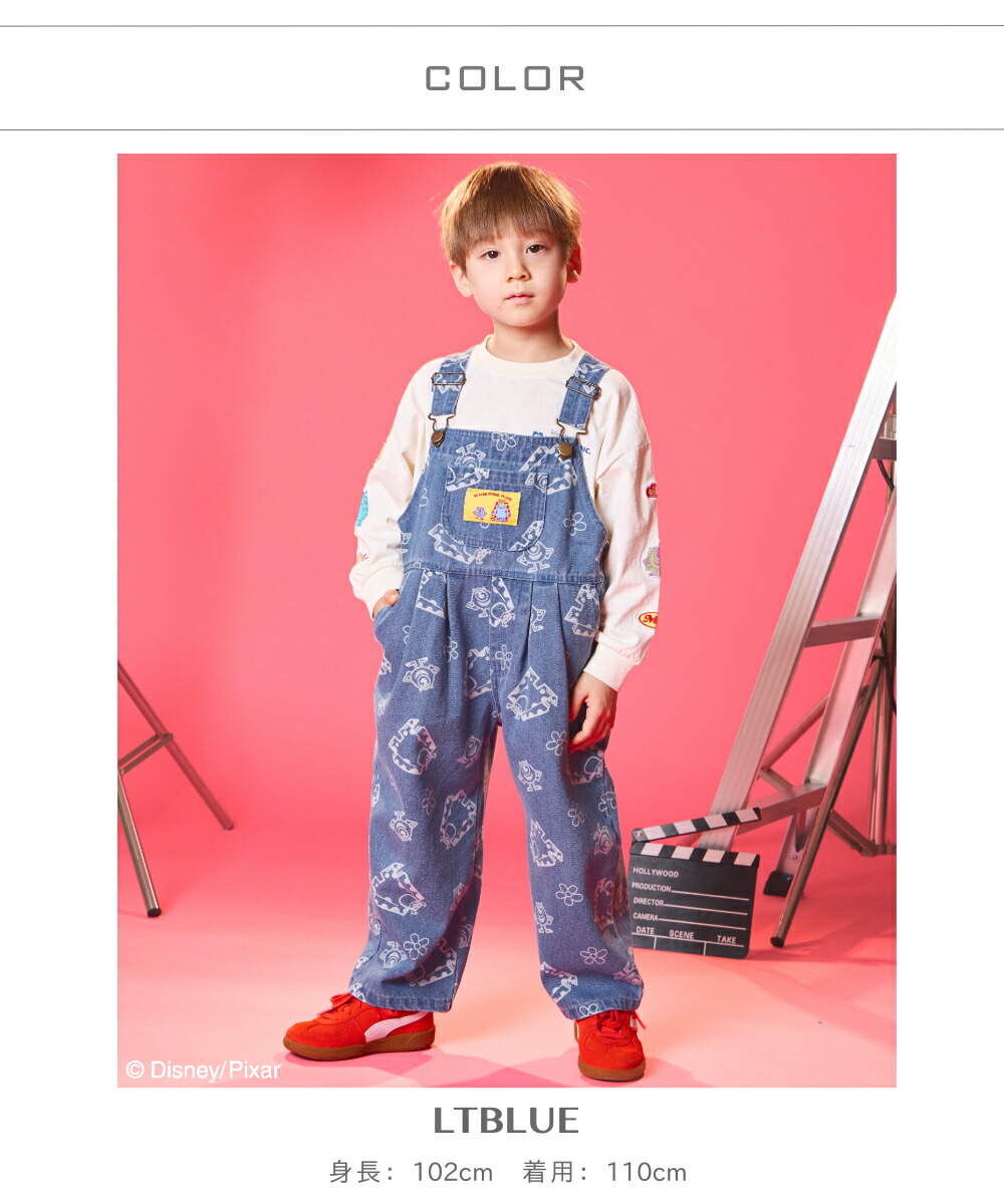 🆕【⭐訂購⭐】 🌀#MonstersInc #怪獸電力公司 通體印花 吊帶牛仔褲🌀[ELCA-0199][260422]