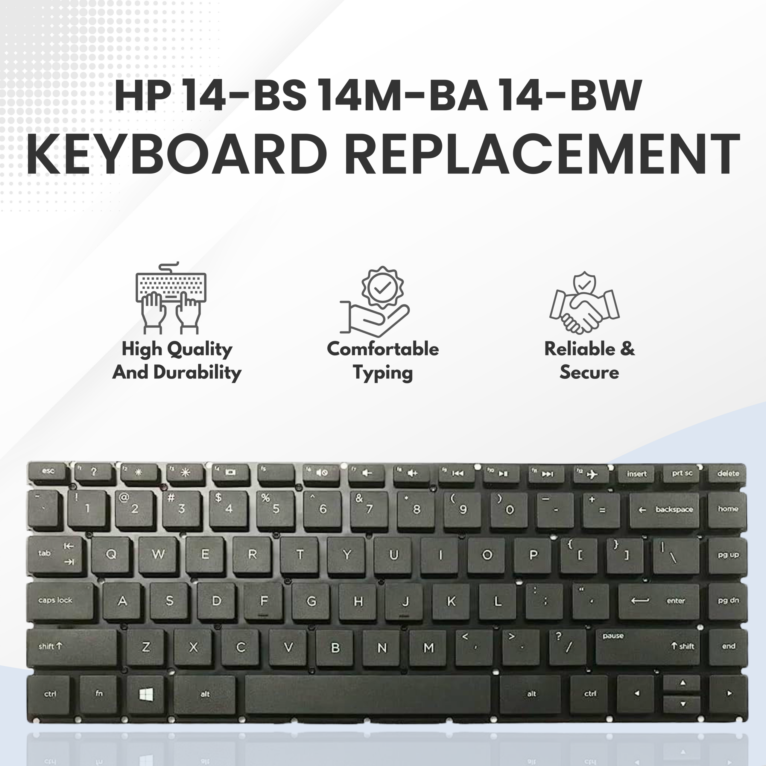 ### DSLA REPLACEMENT LAPTOP KEYBOARD HP Pavilion X360 14-BA 14T-BA 14M-BA 14-BS 14-BW 14-BF 14m-CD 14m-DH 14m-CF 14-DK 240 G6 245 G6 246 G6
