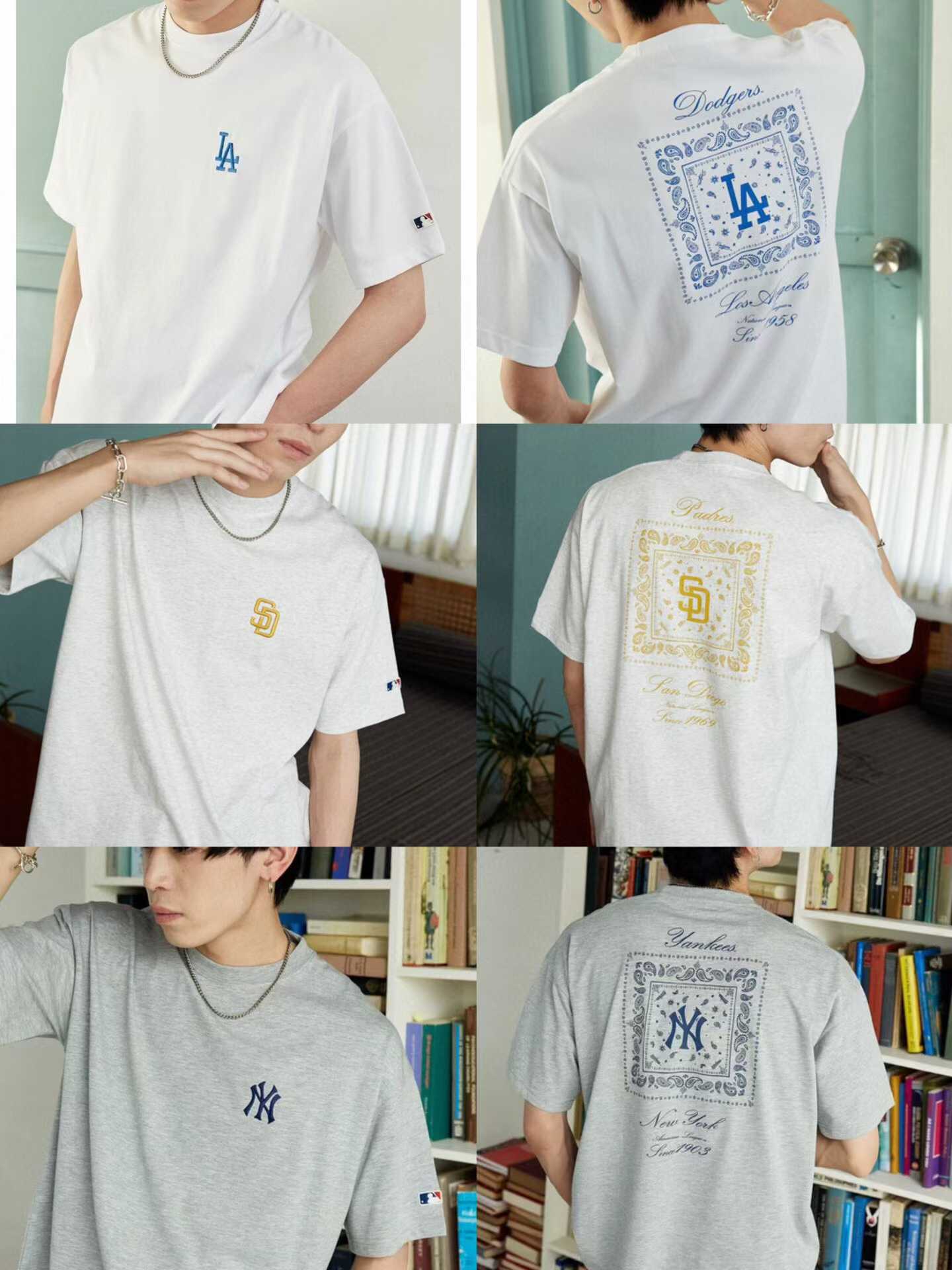 預訂 PUBLUX x MLB 限量款 2026SS 最新變形蟲短袖Tee [貨號26A24507]