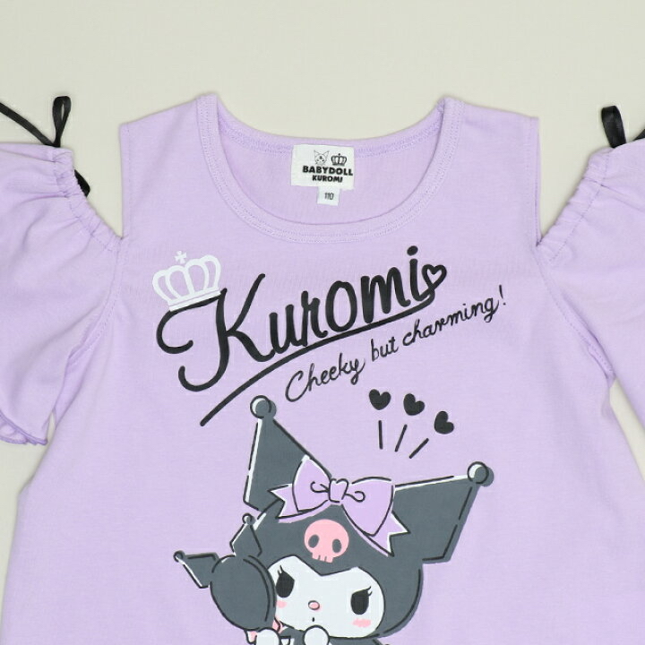 🇯🇵預訂 日本直送🇯🇵Babydoll x Sanrio系列四色人物印花絲帶露肩短袖T恤