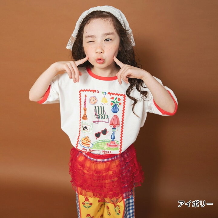 🇯🇵預訂 日本直送🇯🇵Branshes x Rii系列三色水彩圖案印花波浪紋寬鬆短袖T恤