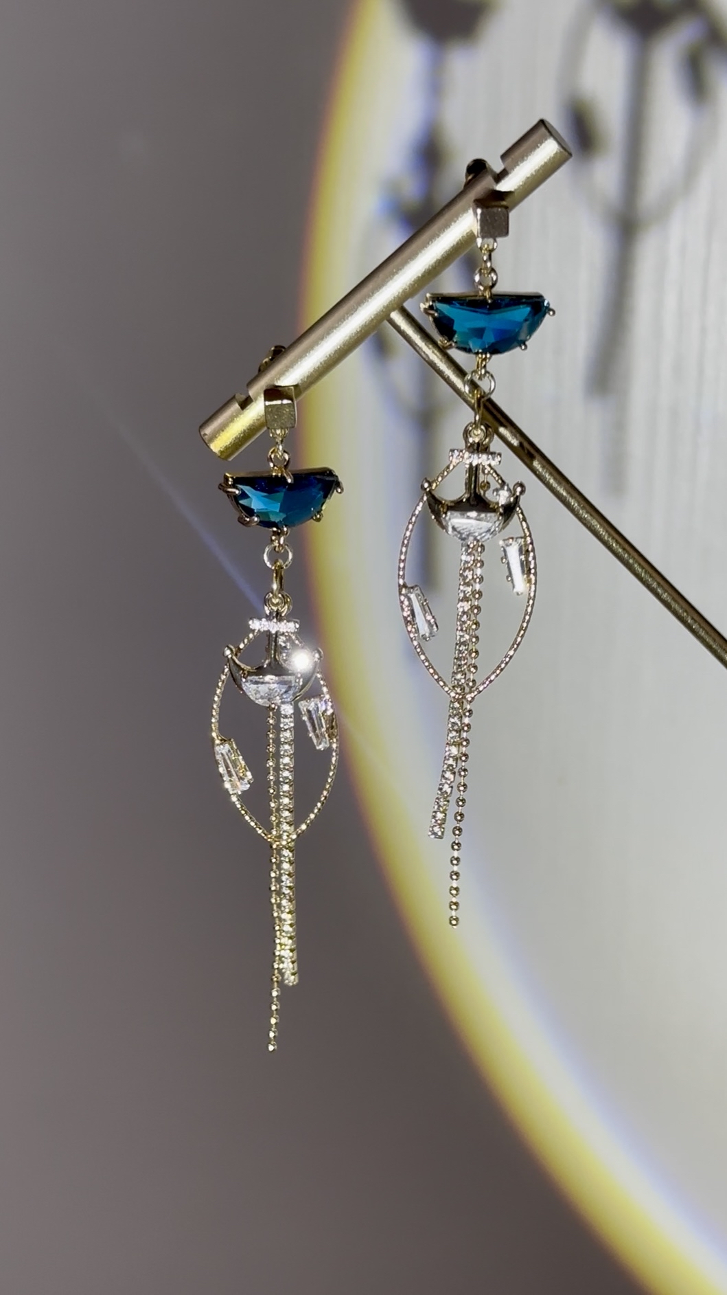 藍晶海洋耳環🚢