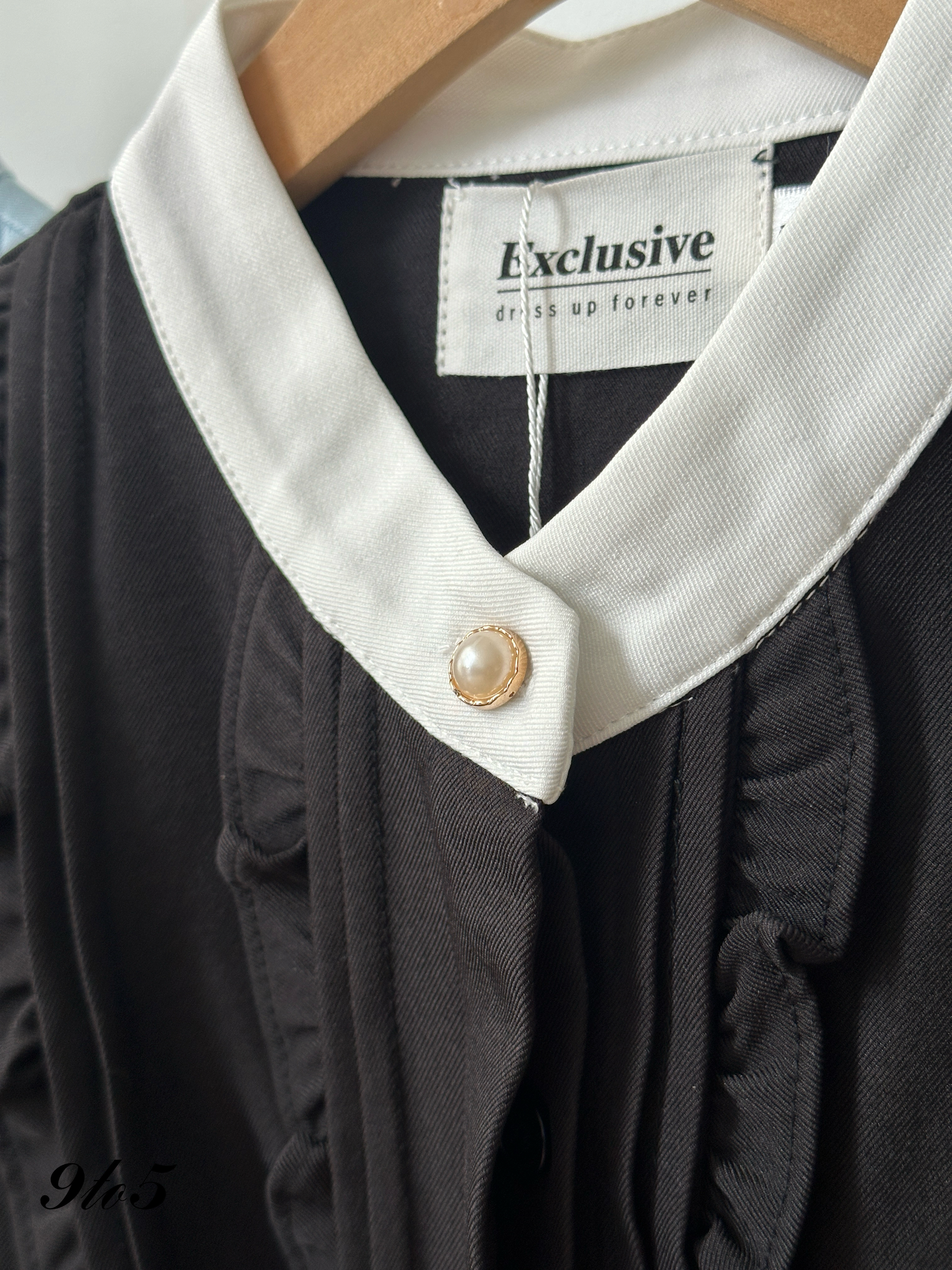 T4001 Puff Sleeve Collar Top - 4 Colors 