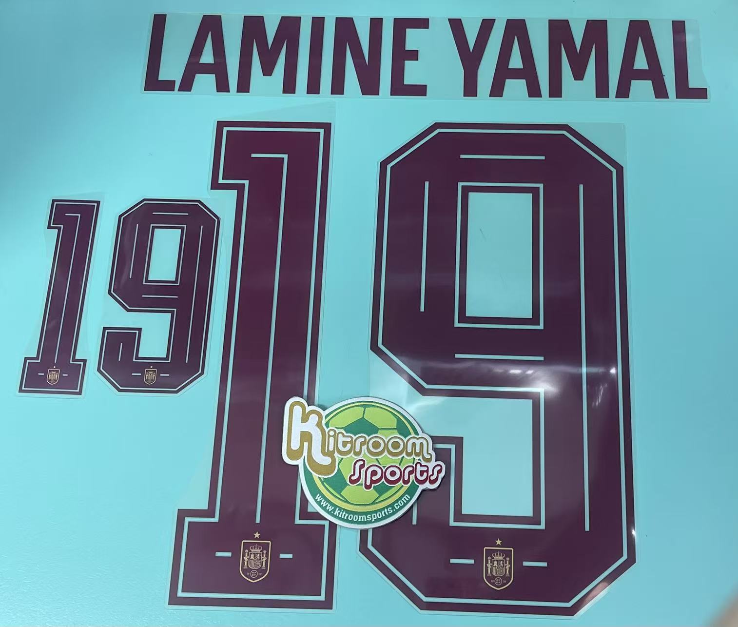 2026 World Cup Spain Away Nameset #19 LAMINE YAMAL