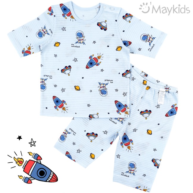 Maykids 7分袖家居服 (星際火箭)
