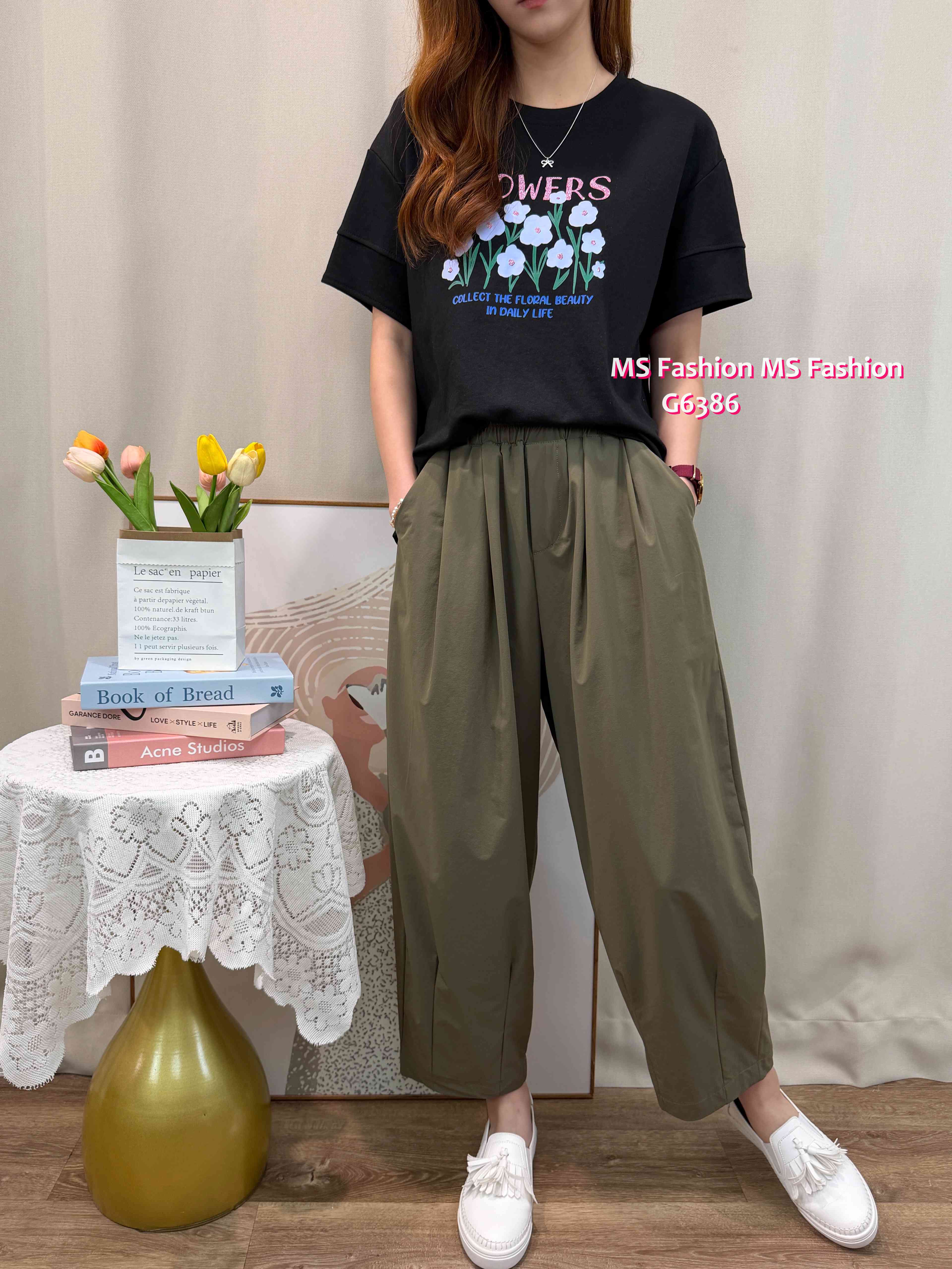 G6386 靚色花花top
