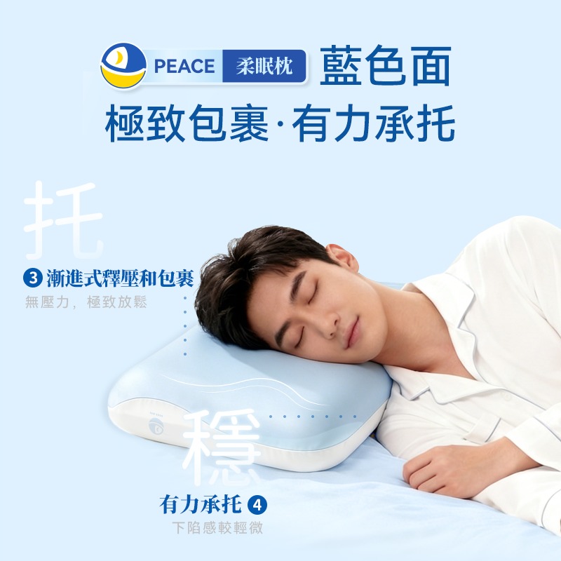 日本DEAR.MIN 雲感多重軟芯柔托緩壓Peace柔眠枕