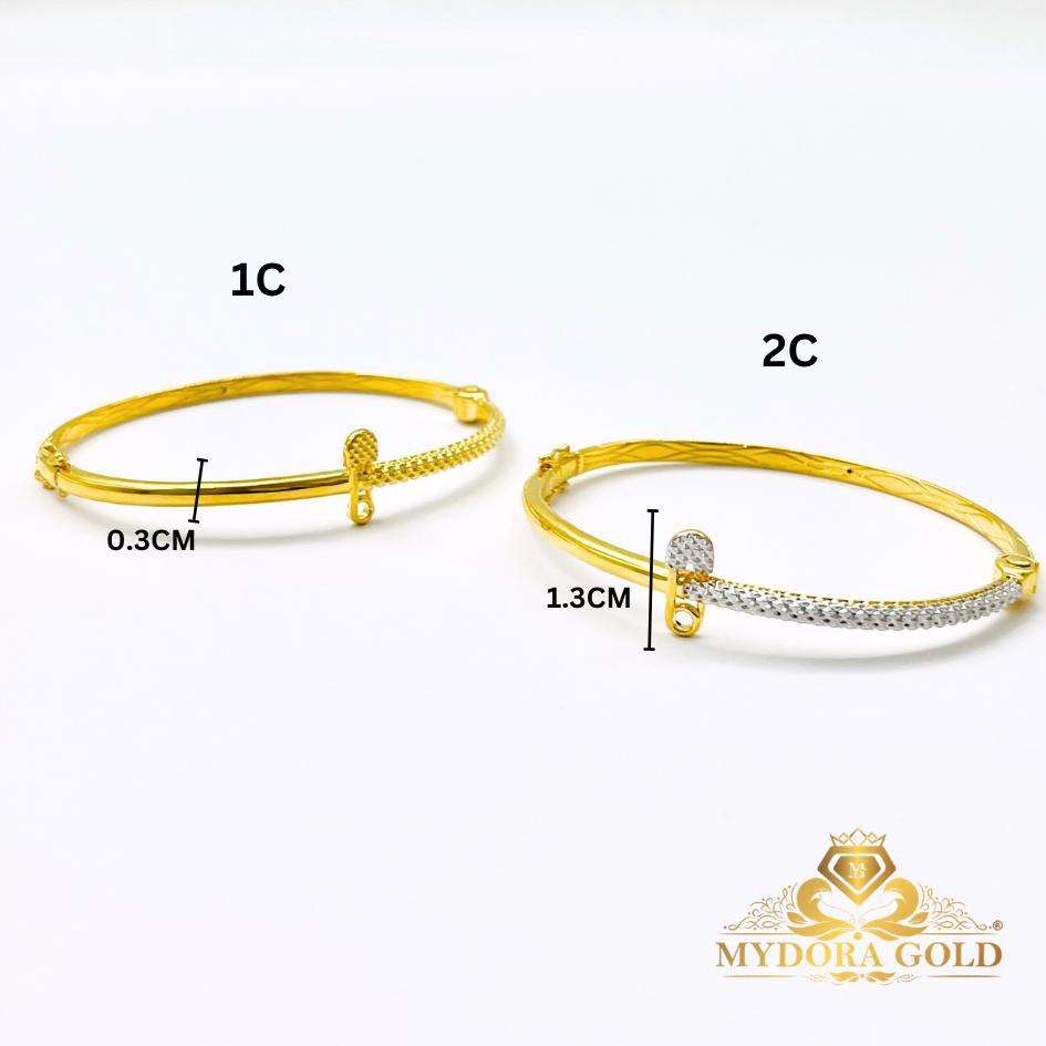 MYDORA EMAS 916 Gelang Moden Safety Pin l EMAS 916/22K