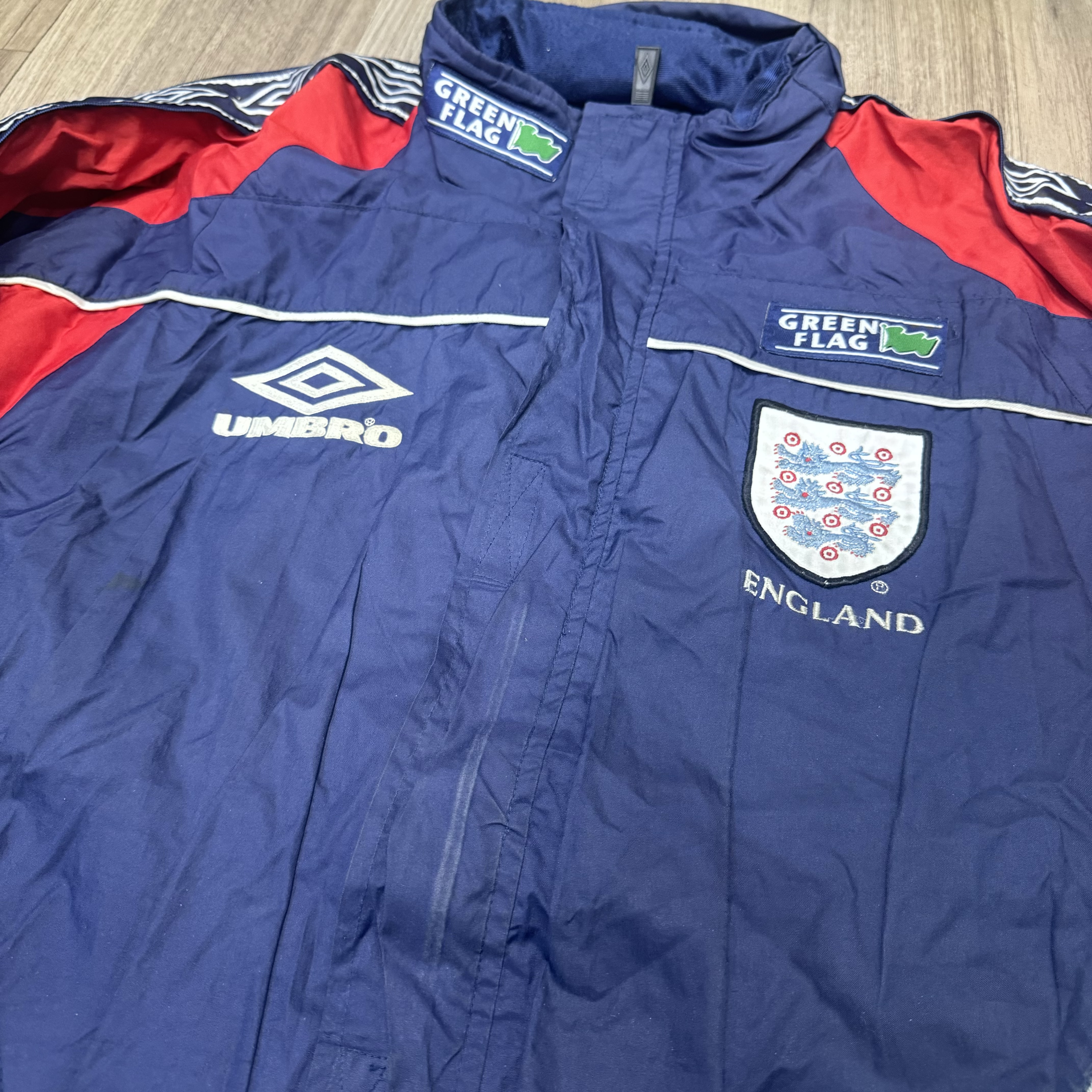 England 98/00 vintage rain jacket