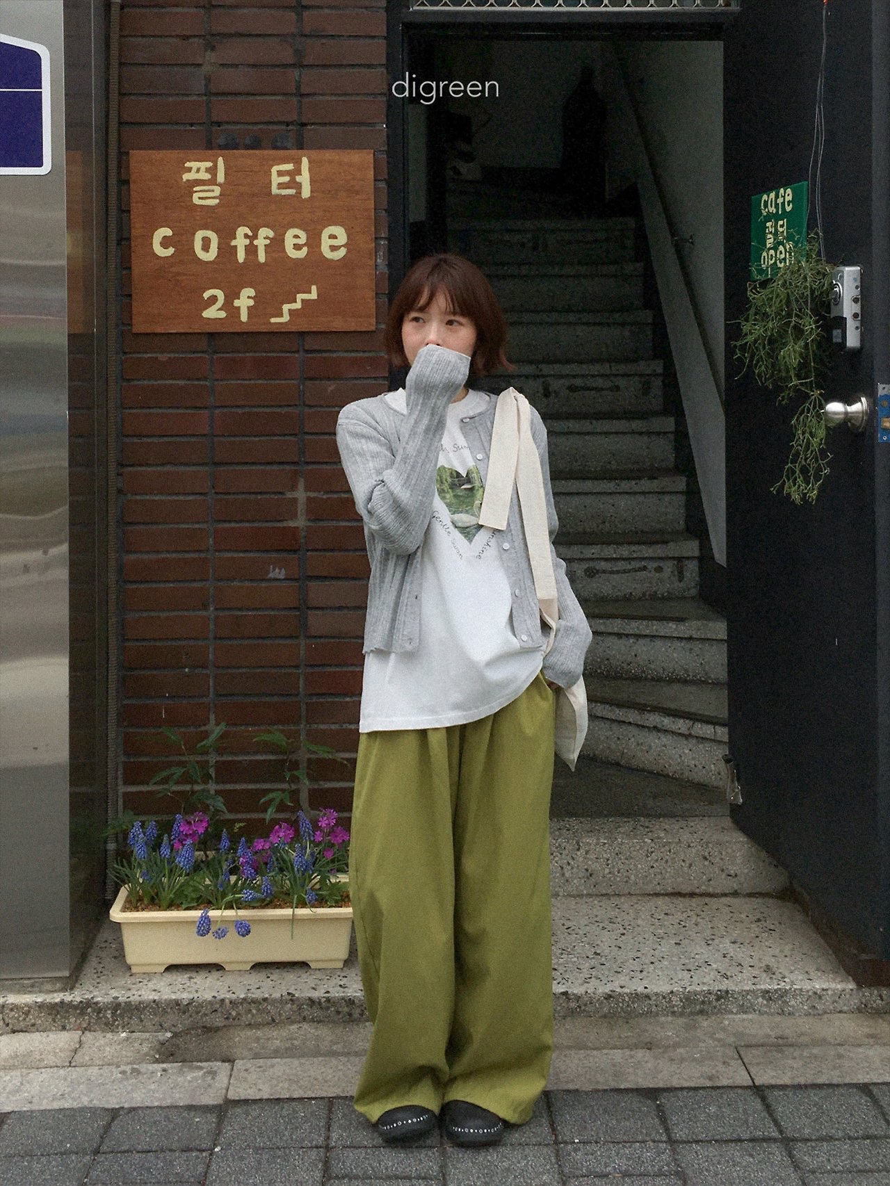 Digreen | 親子Cardigan (Grey L105-110/Adult)