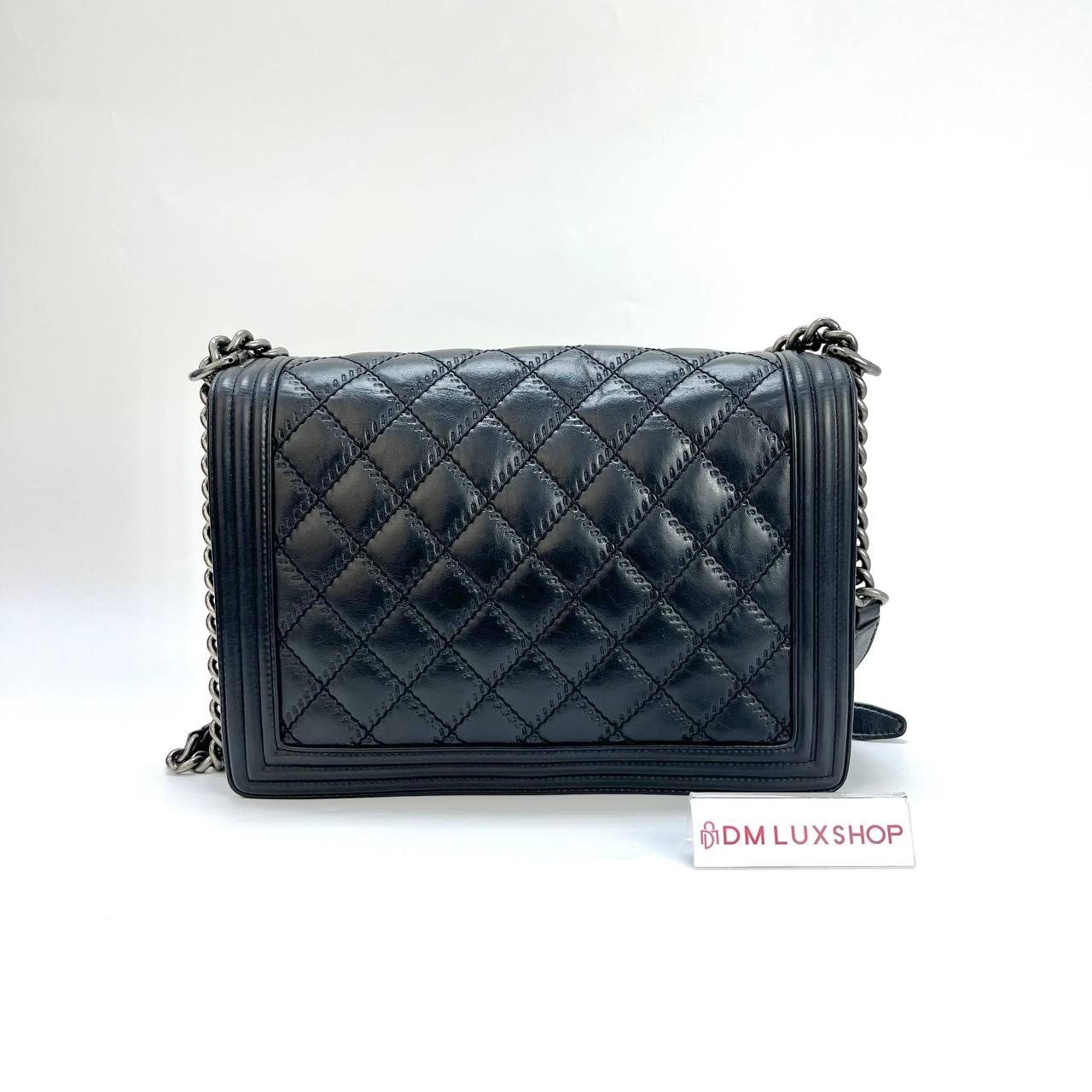 Chanel Large Boy Handbag SHW (Serial 18, Y: 2013)