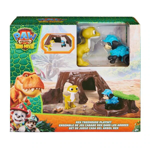 PAW Patrol The Dino Movie Rex Treehouse Playset 汪汪隊恐龍樹屋場景玩具 2歲+兒童禮物