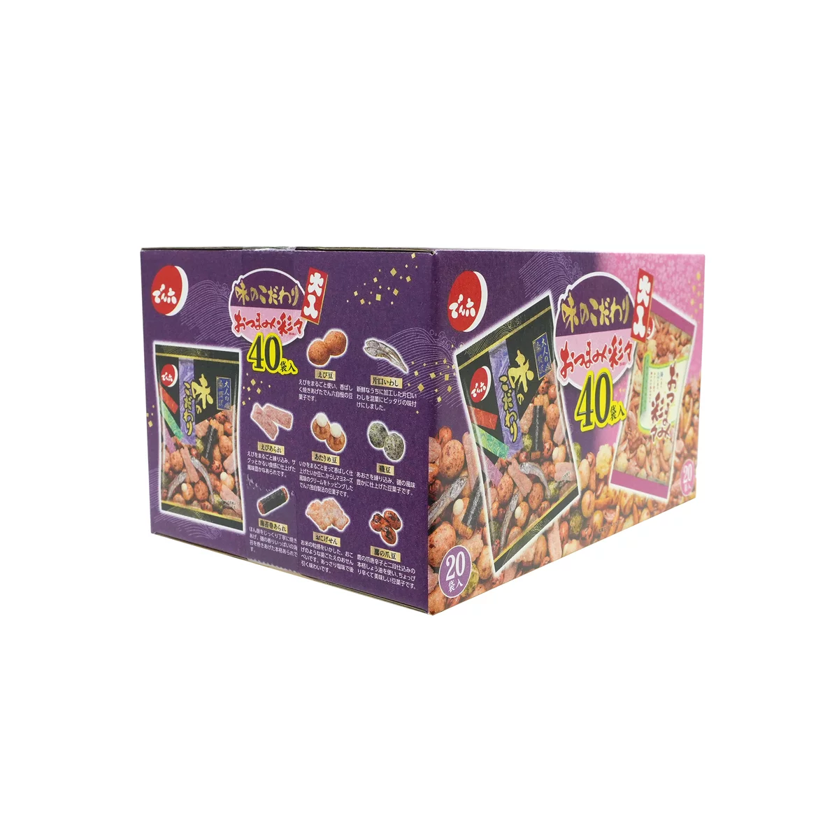 (網站產品) 日本直送 COSTCO 傳六 (Denroku) 味之次序 綜合米餅豆菓子 (40小包特大袋裝)