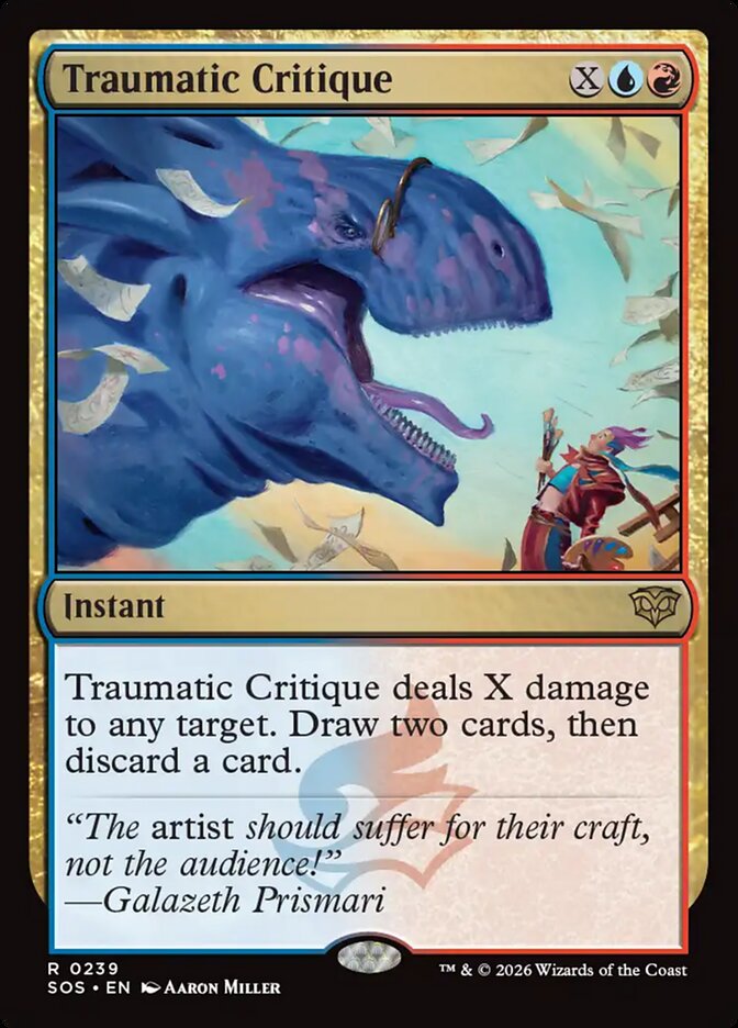 [EN] [Foil] Traumatic Critique [SOS-239] R