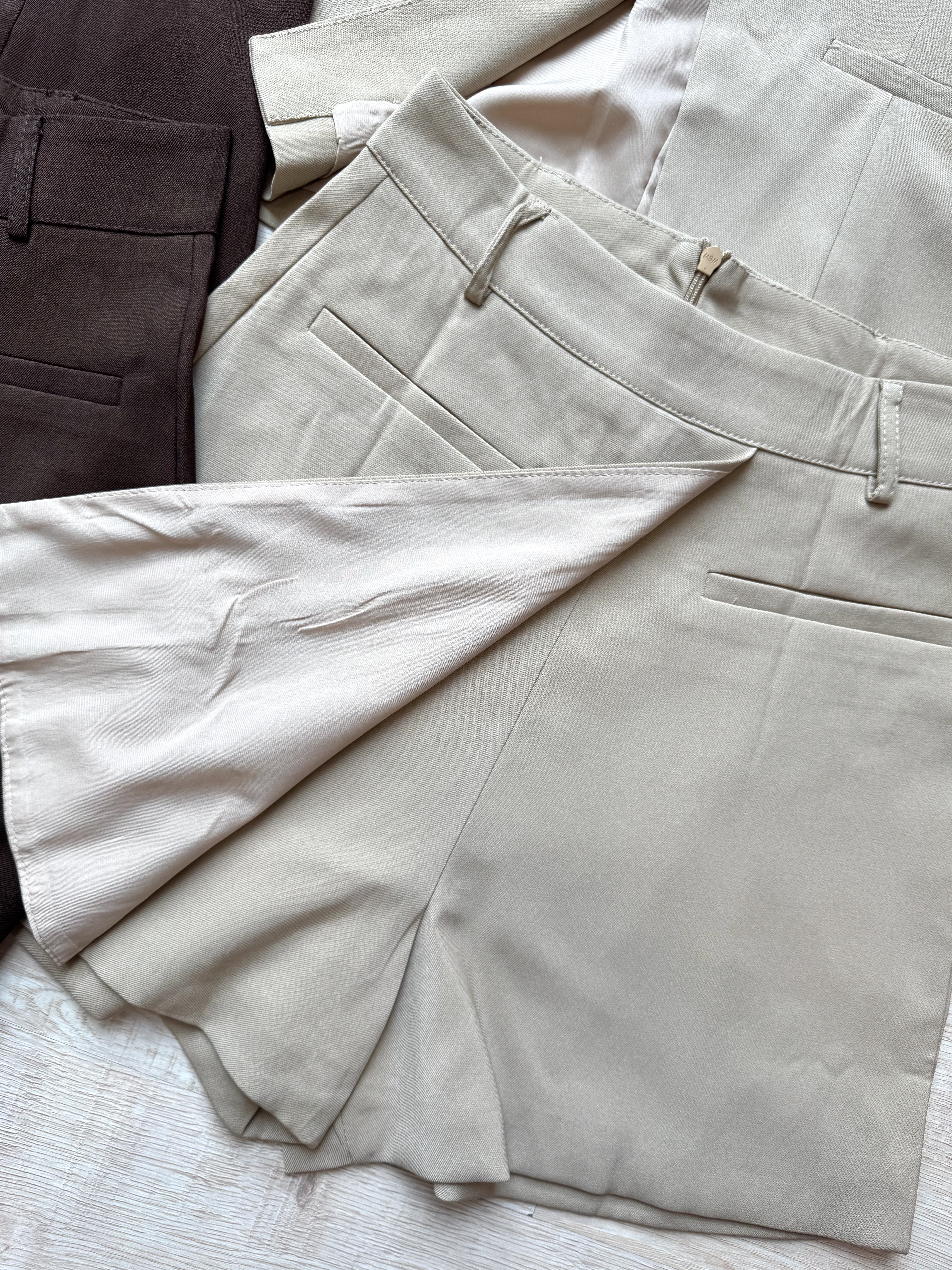 French Tailored Cami Set 法式收腰吊带西装裤裙套装 ( 3 colours )