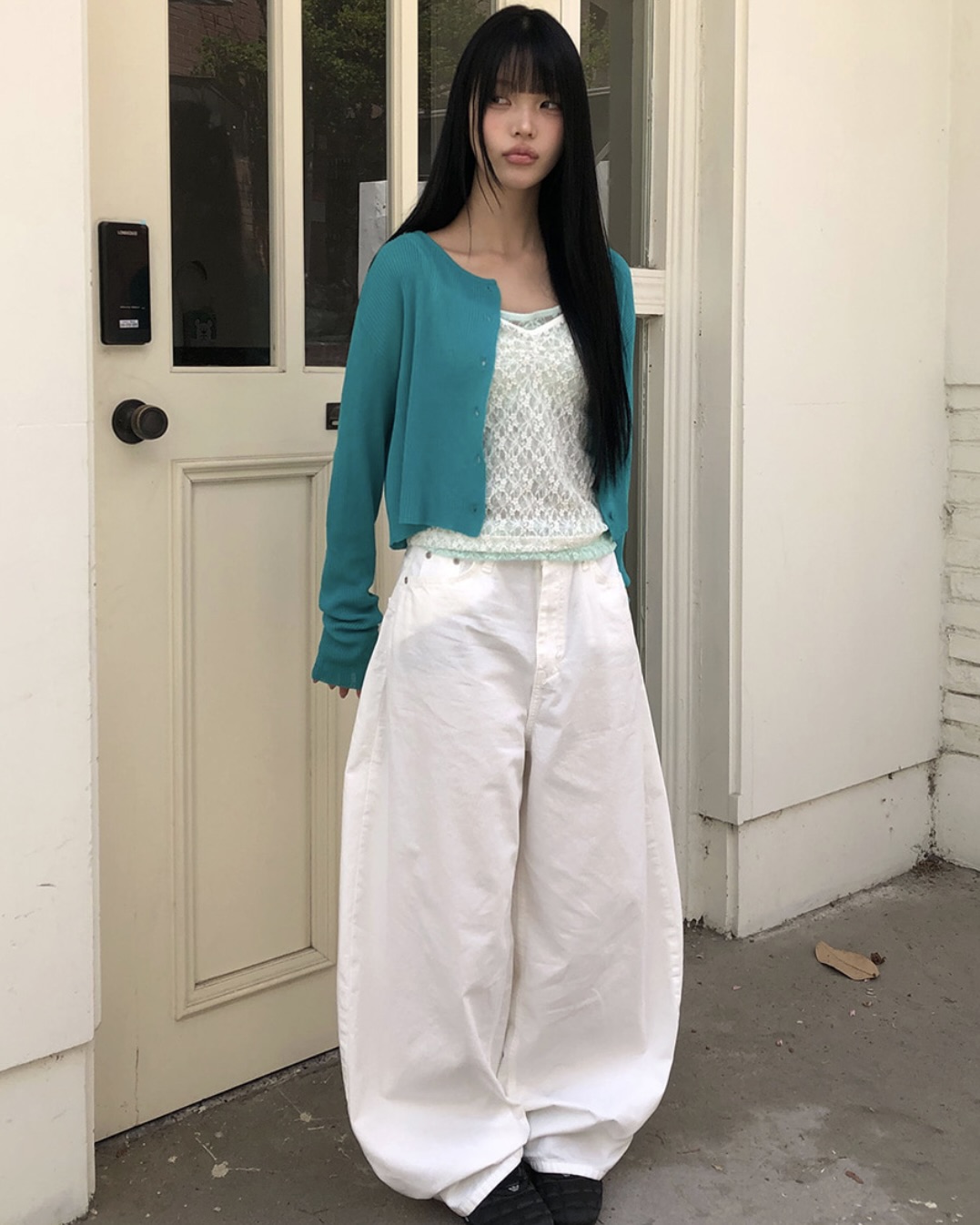 floral gaon balloon wide cotton pants