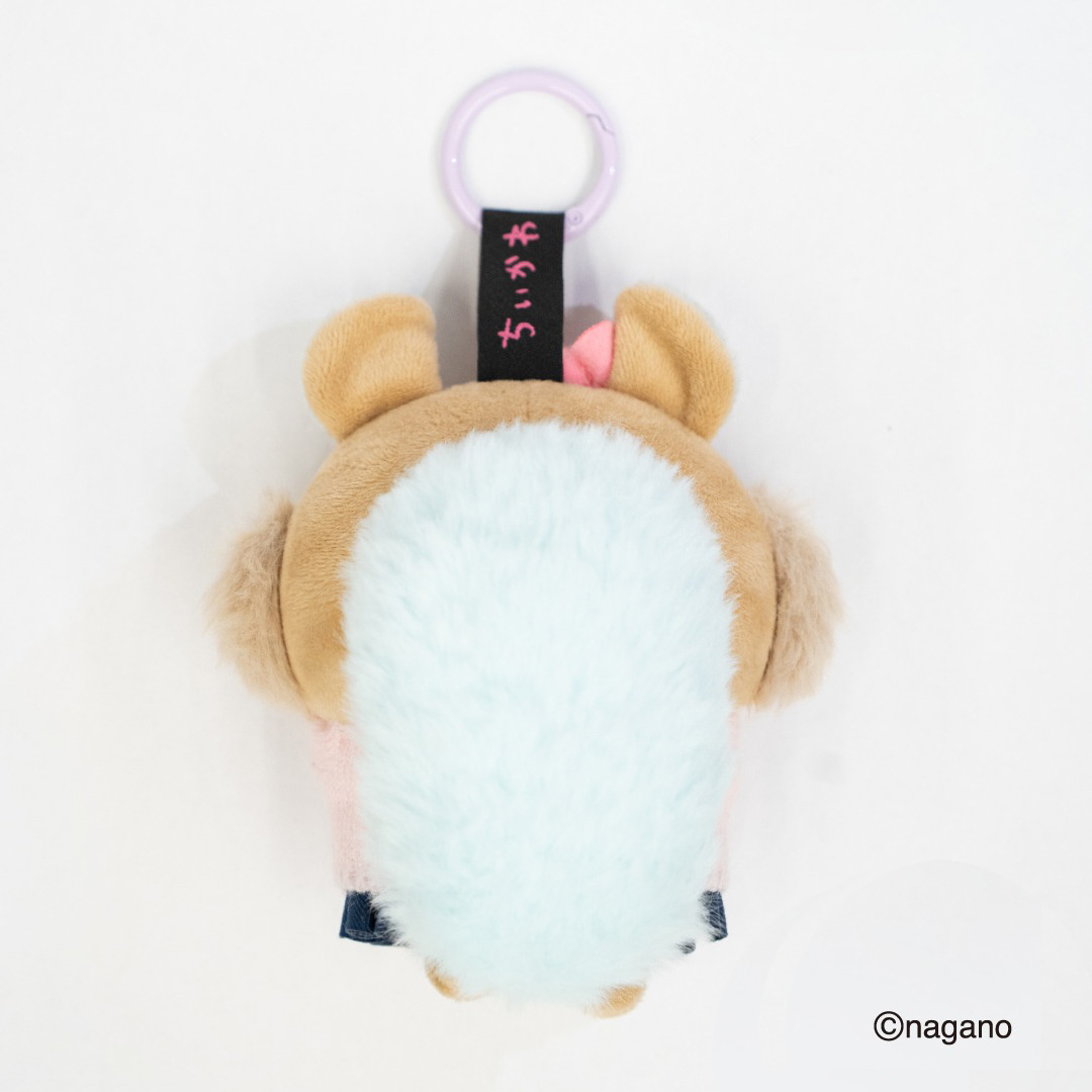 現貨｜Chiikawa ちいかわ x 9090 澀谷辣妹 飛鼠 Momonga 黑皮 日版 毛公仔 吊飾 掛件 (NN2292-0410)