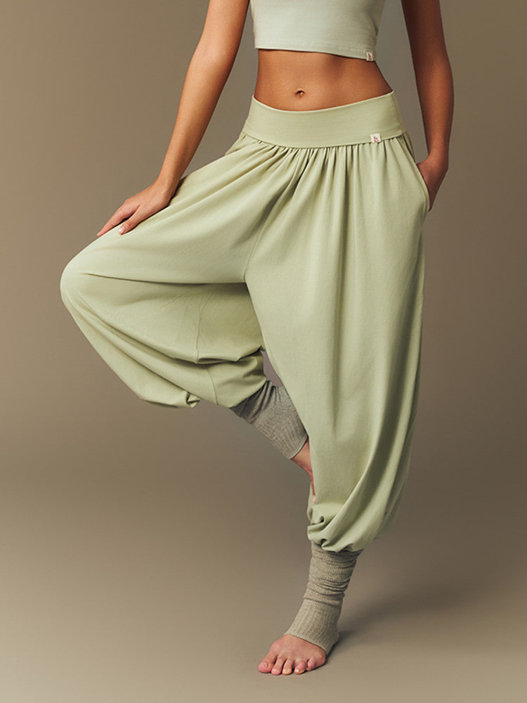 【慵懶感寬鬆燈籠Yoga Pants】預購_Soft Flow Pants by Grandeline