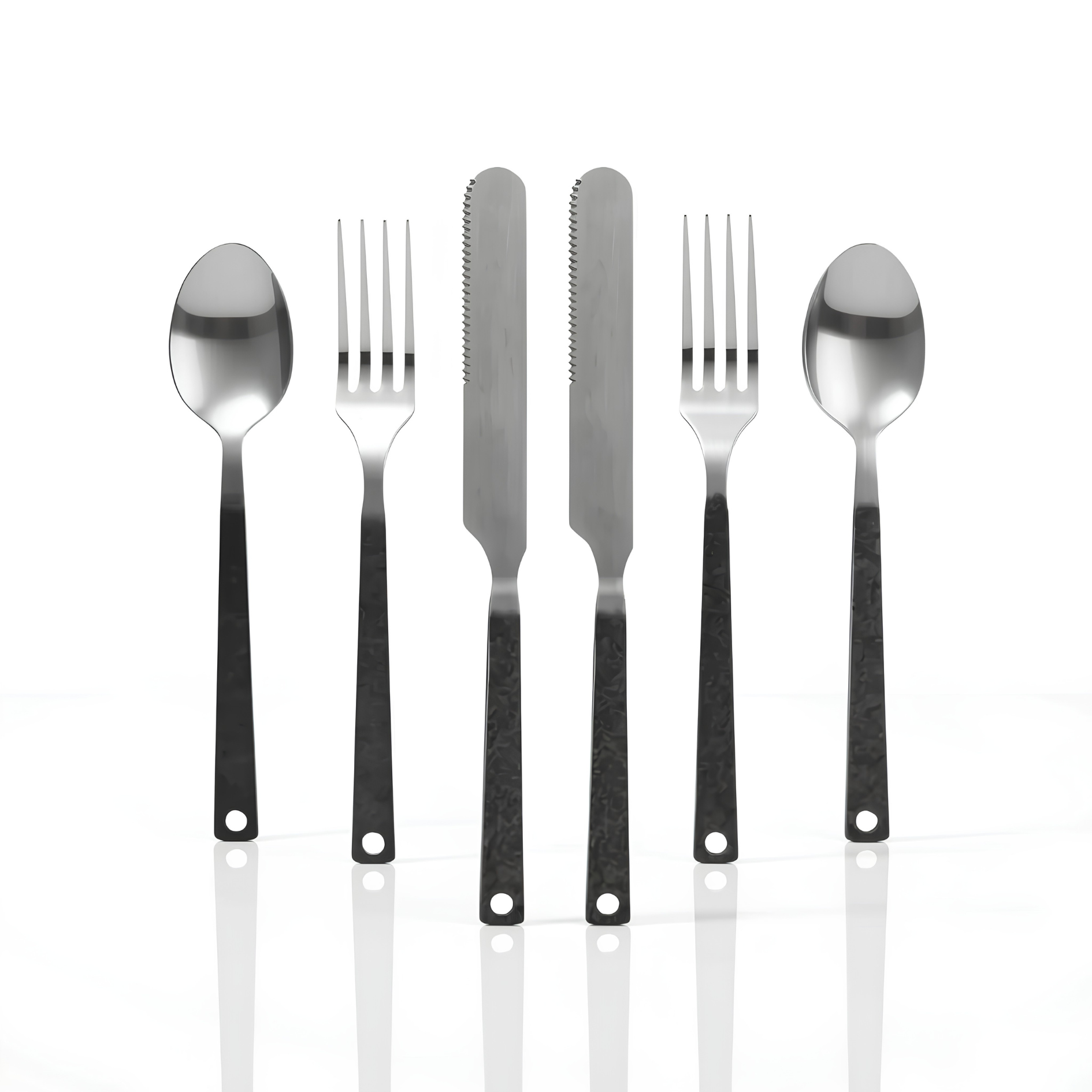 BAREBONES Polished Flatware 不鏽鋼餐具組 - 2 件套