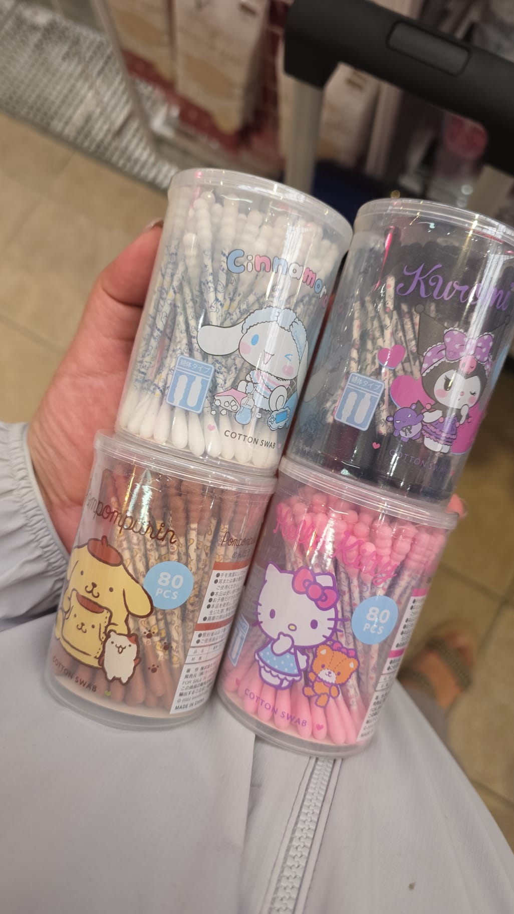 daiso sario 棉花捧