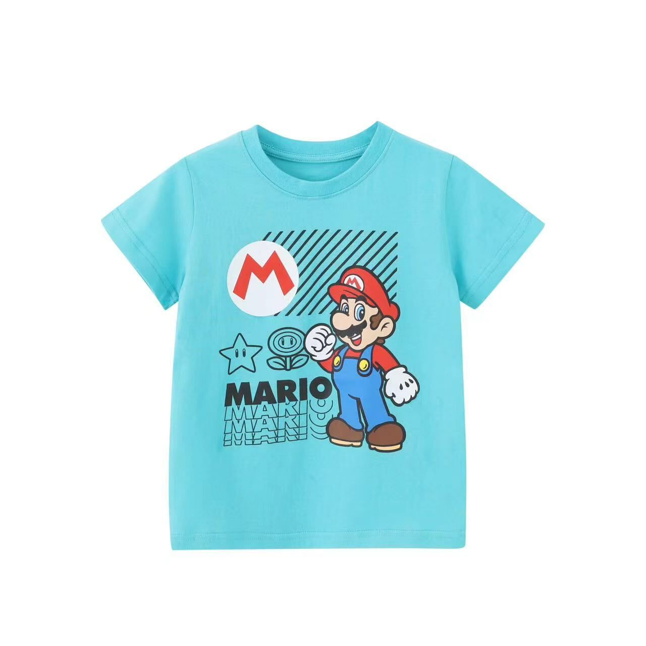 出口日本漫畫風純棉Mario短袖T -1件