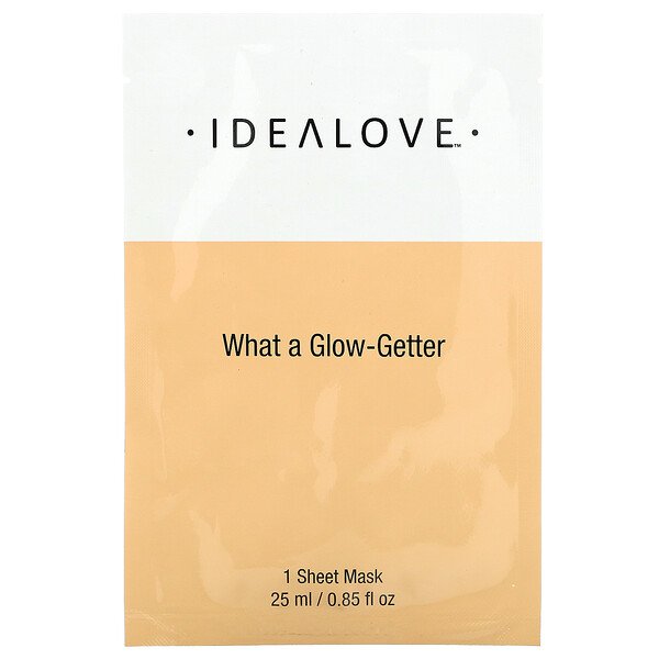 IDEALOVE What a Glow-Getter 亮膚保濕面膜 1 片裝 25 毫升 / 0.85 液體盎司
