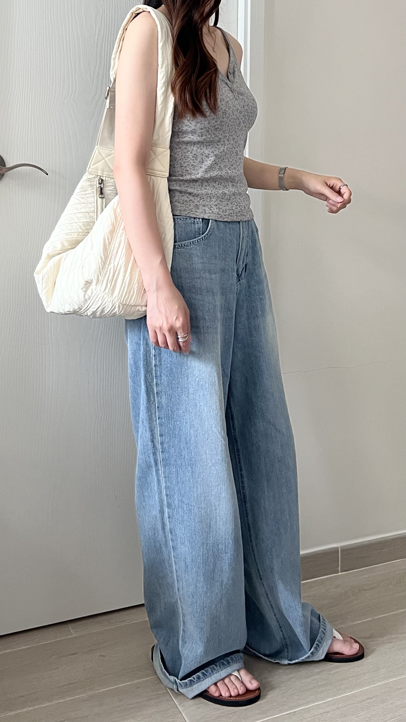 夏日清新碎花背心